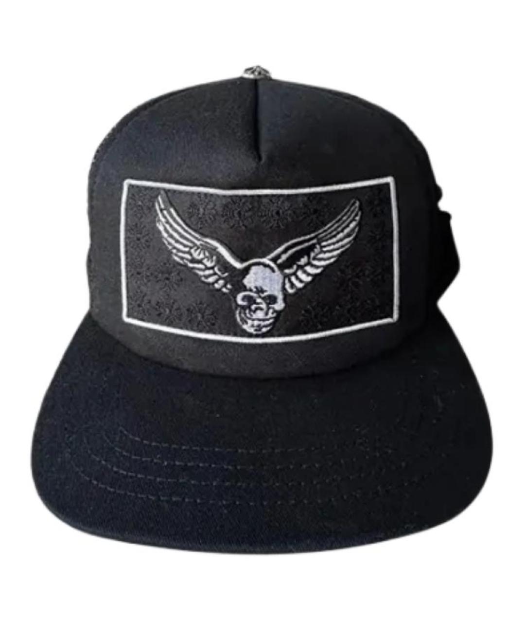 CHROME HEARTS Черная хлопковая кепка, фото 1