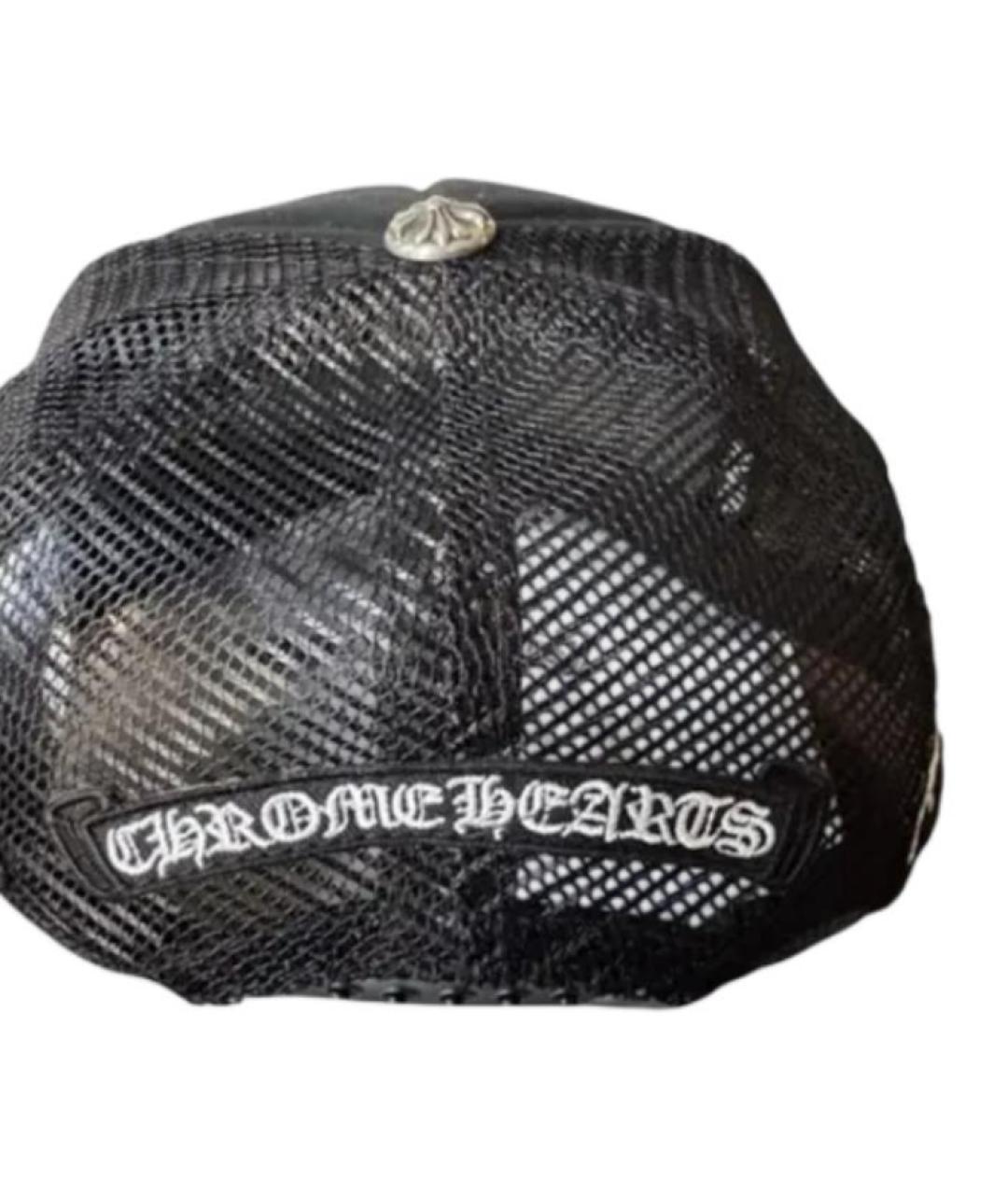 CHROME HEARTS Черная хлопковая кепка, фото 2