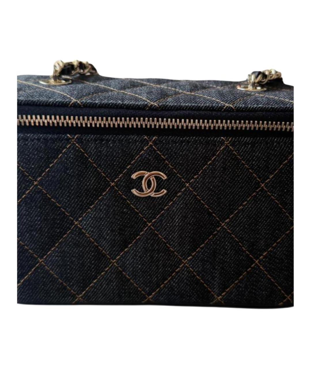 CHANEL Темно-синяя сумка через плечо, фото 5