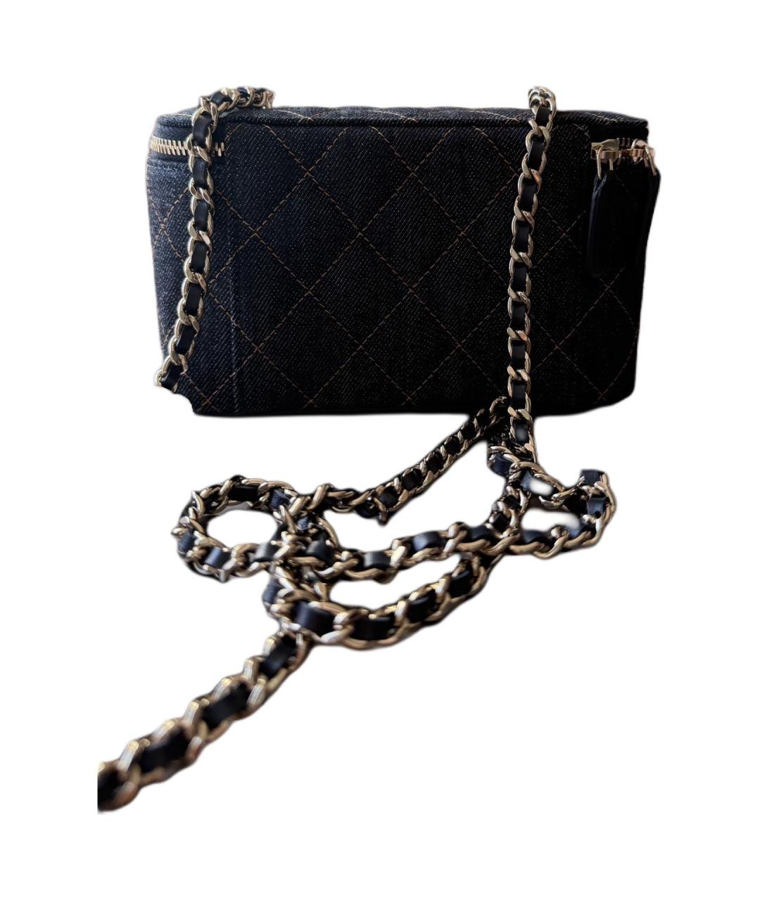 CHANEL Темно-синяя сумка через плечо, фото 3