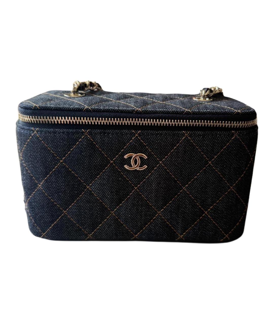 CHANEL Темно-синяя сумка через плечо, фото 1