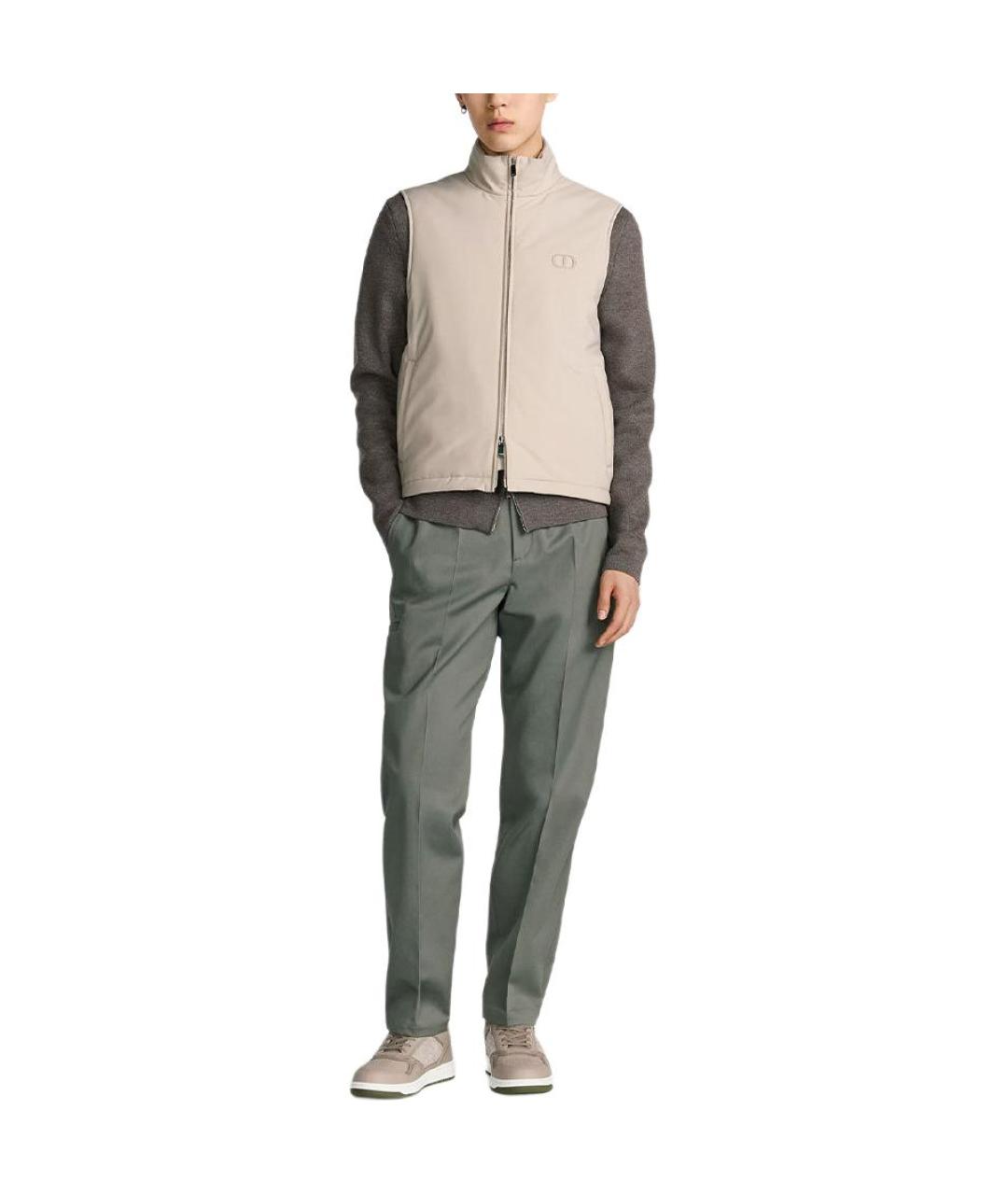 CHRISTIAN DIOR Бежевый жилет, фото 3