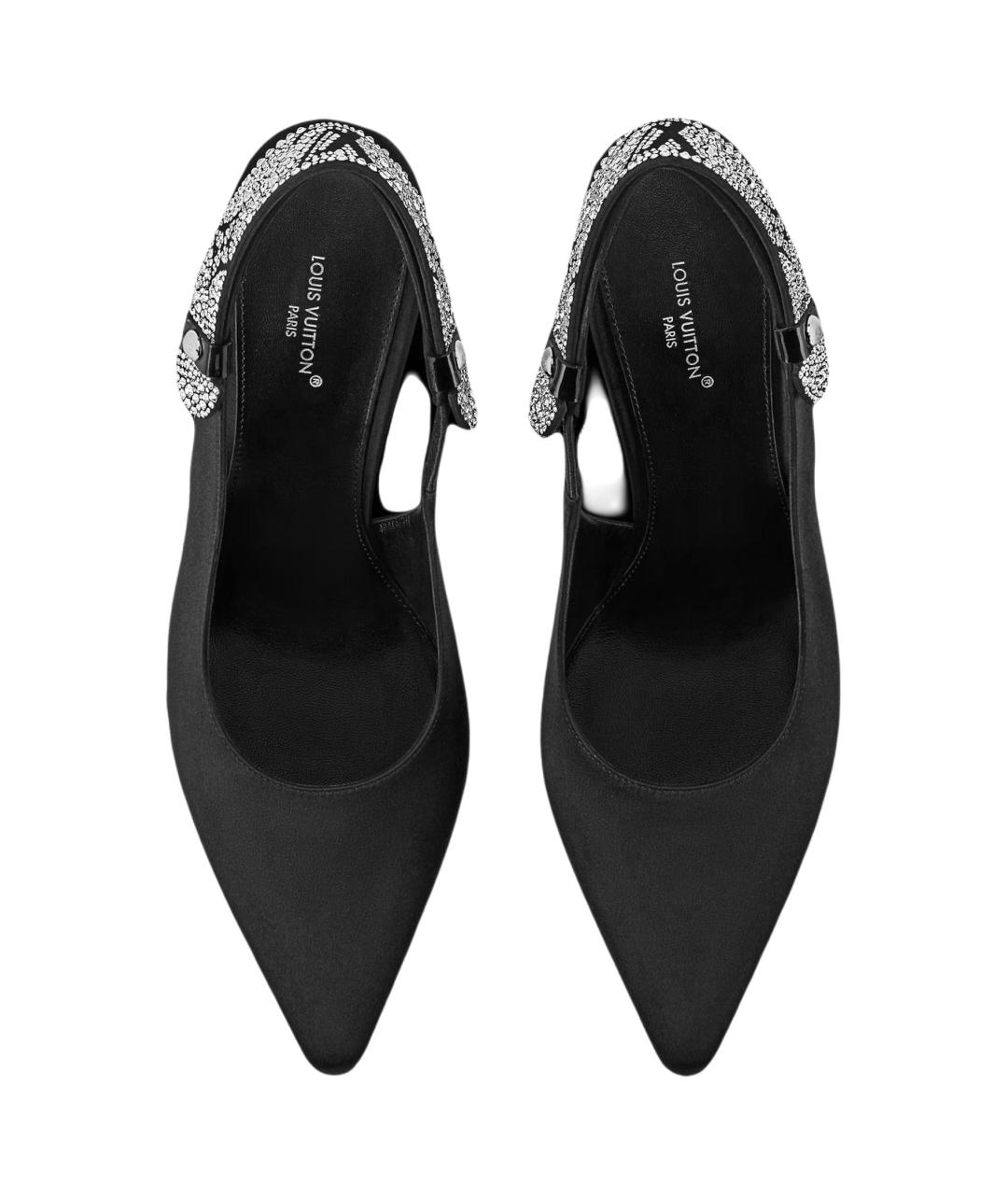 LOUIS VUITTON Черные кожаные туфли, фото 4