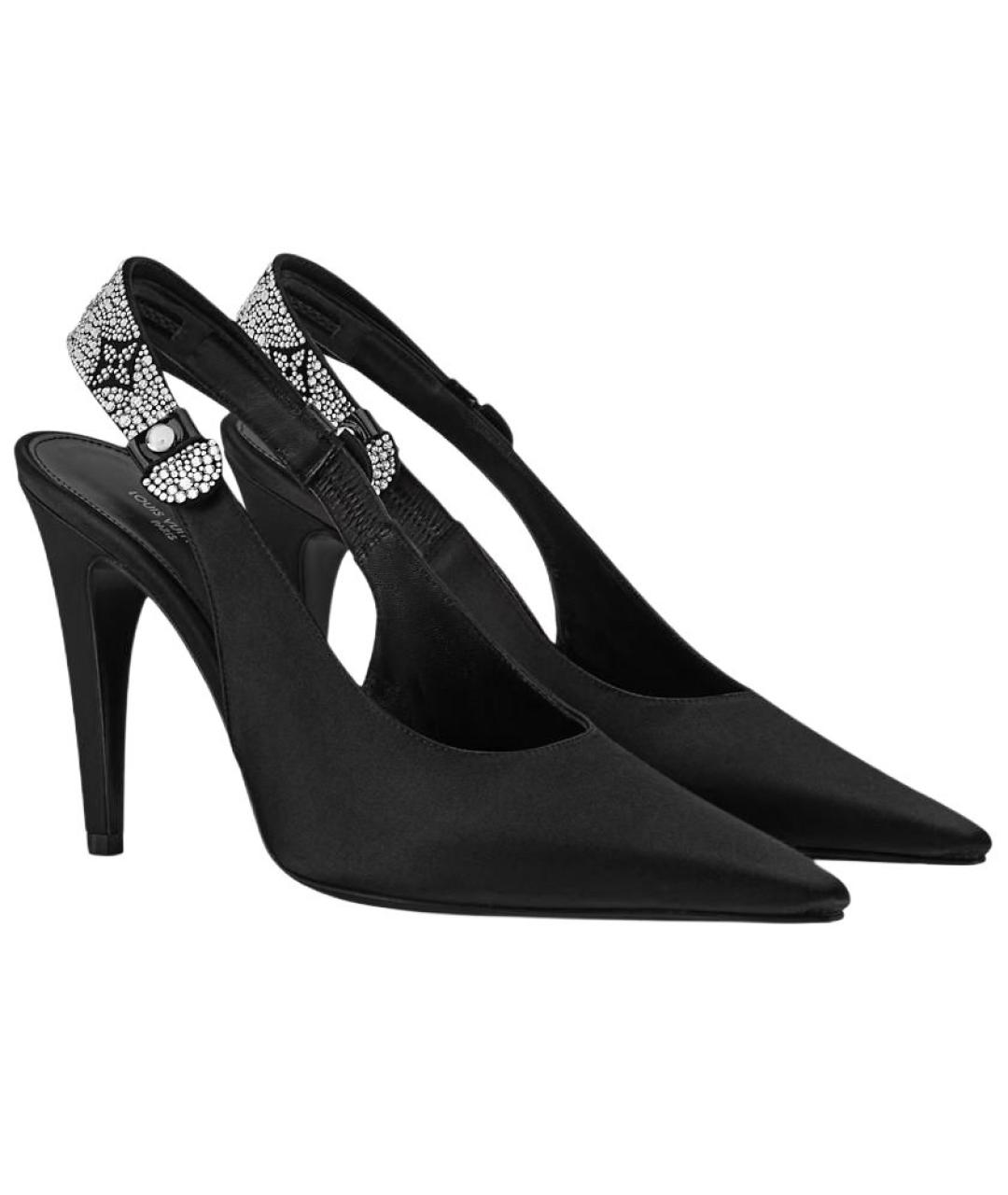 LOUIS VUITTON Черные кожаные туфли, фото 3