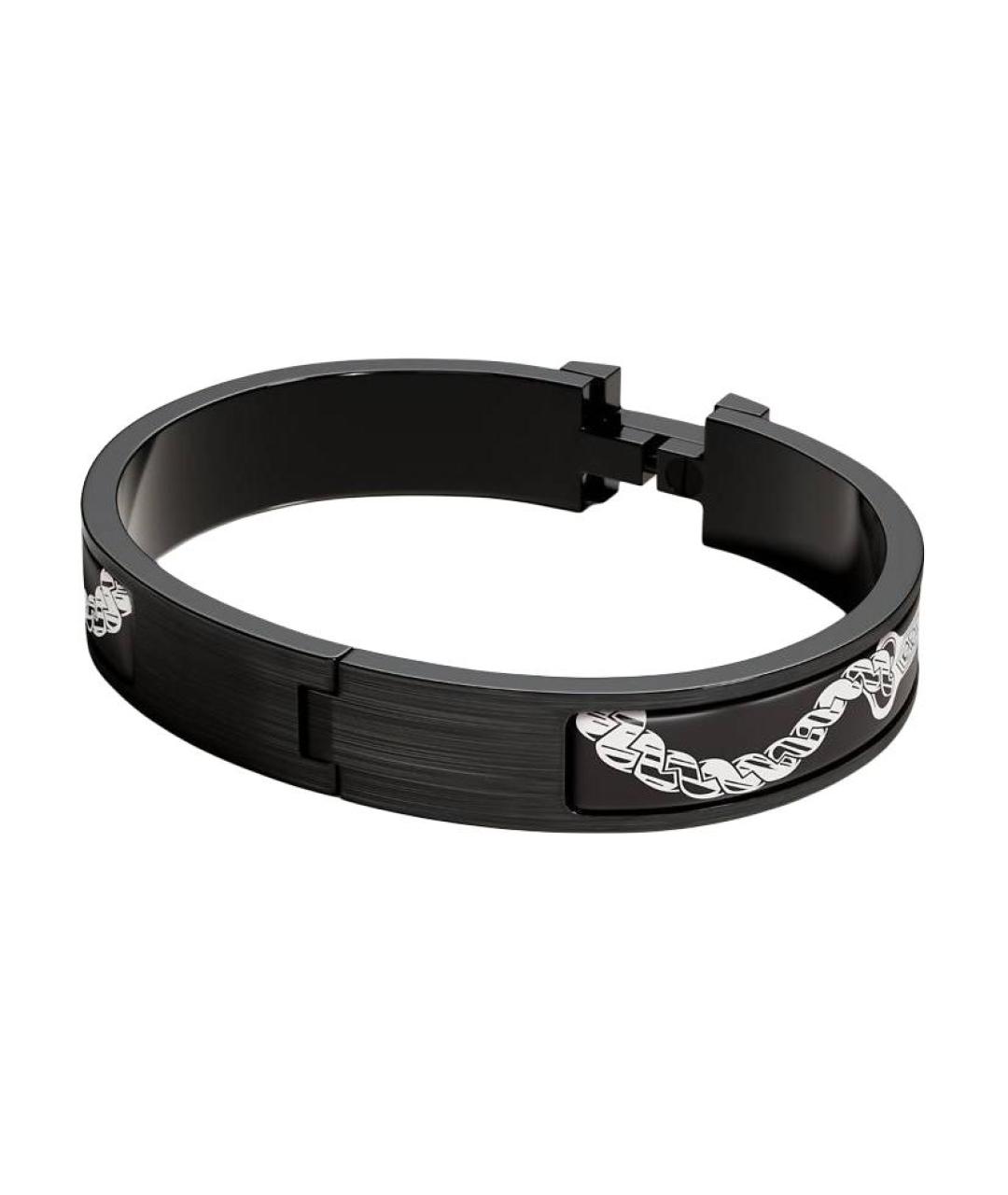 HERMES Черный керамический браслет, фото 2