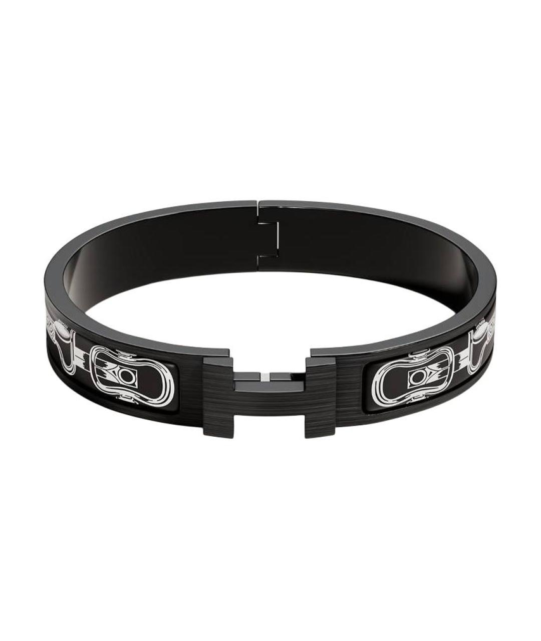 HERMES Черный керамический браслет, фото 1