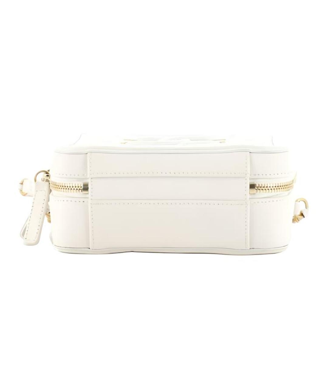 CHANEL Белая кожаная сумка через плечо, фото 4