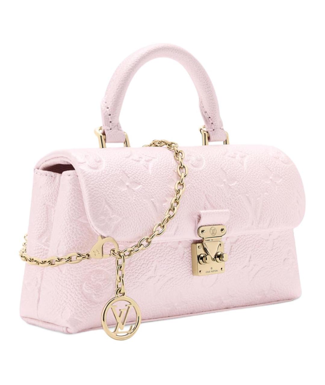 LOUIS VUITTON Розовая кожаная сумка через плечо, фото 2