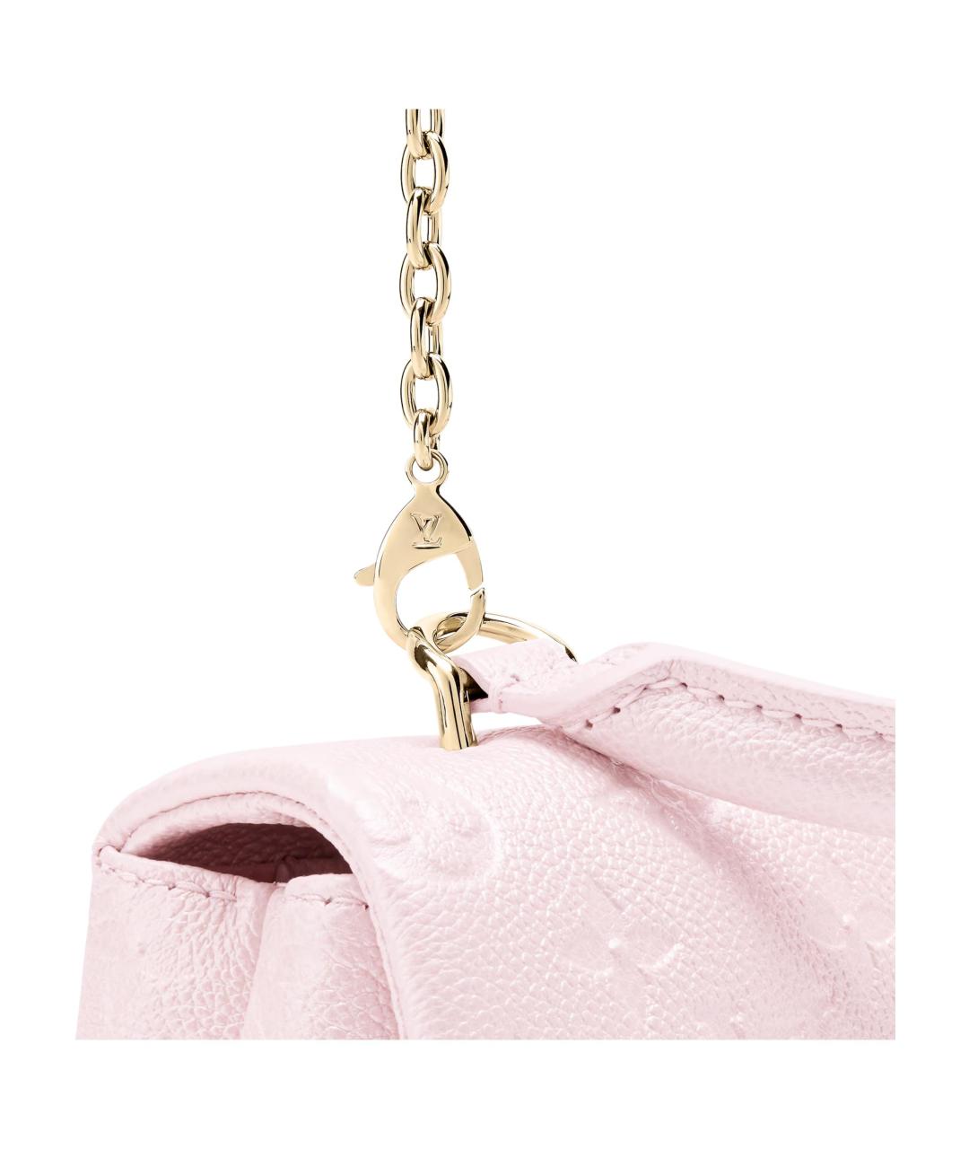 LOUIS VUITTON Розовая кожаная сумка через плечо, фото 5