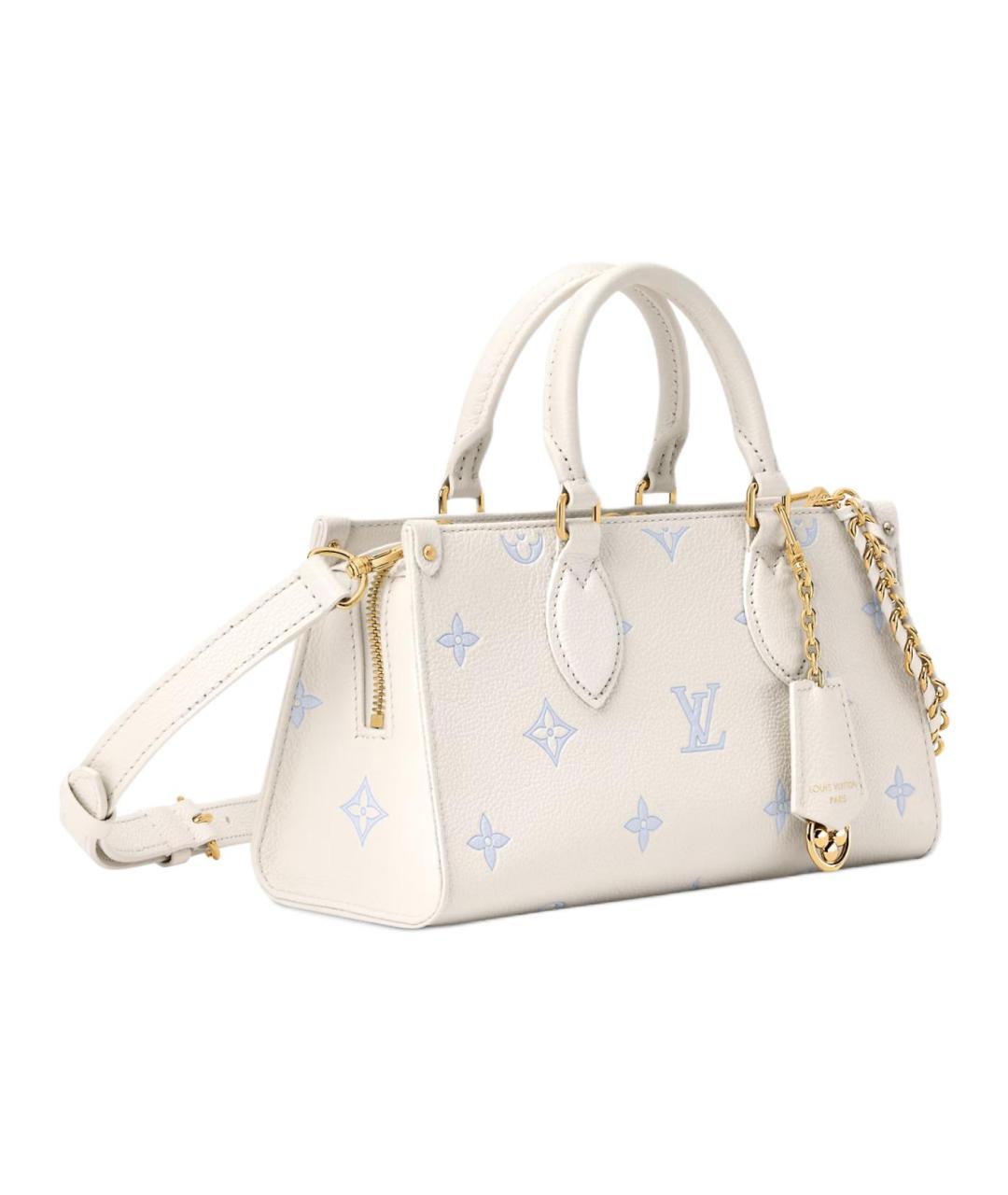 LOUIS VUITTON Белая кожаная сумка через плечо, фото 2