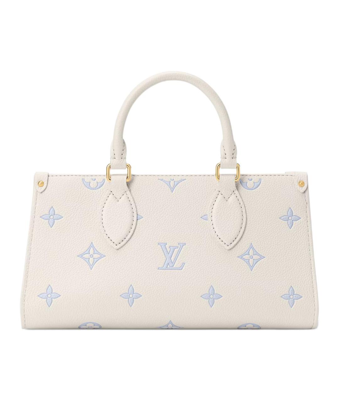 LOUIS VUITTON Белая кожаная сумка через плечо, фото 3