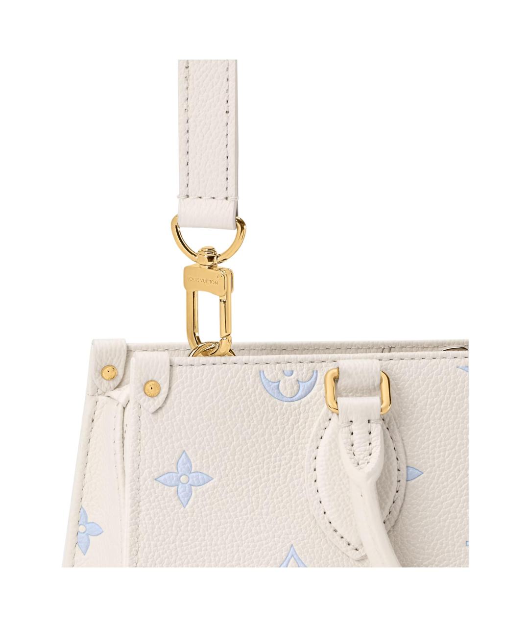 LOUIS VUITTON Белая кожаная сумка через плечо, фото 5