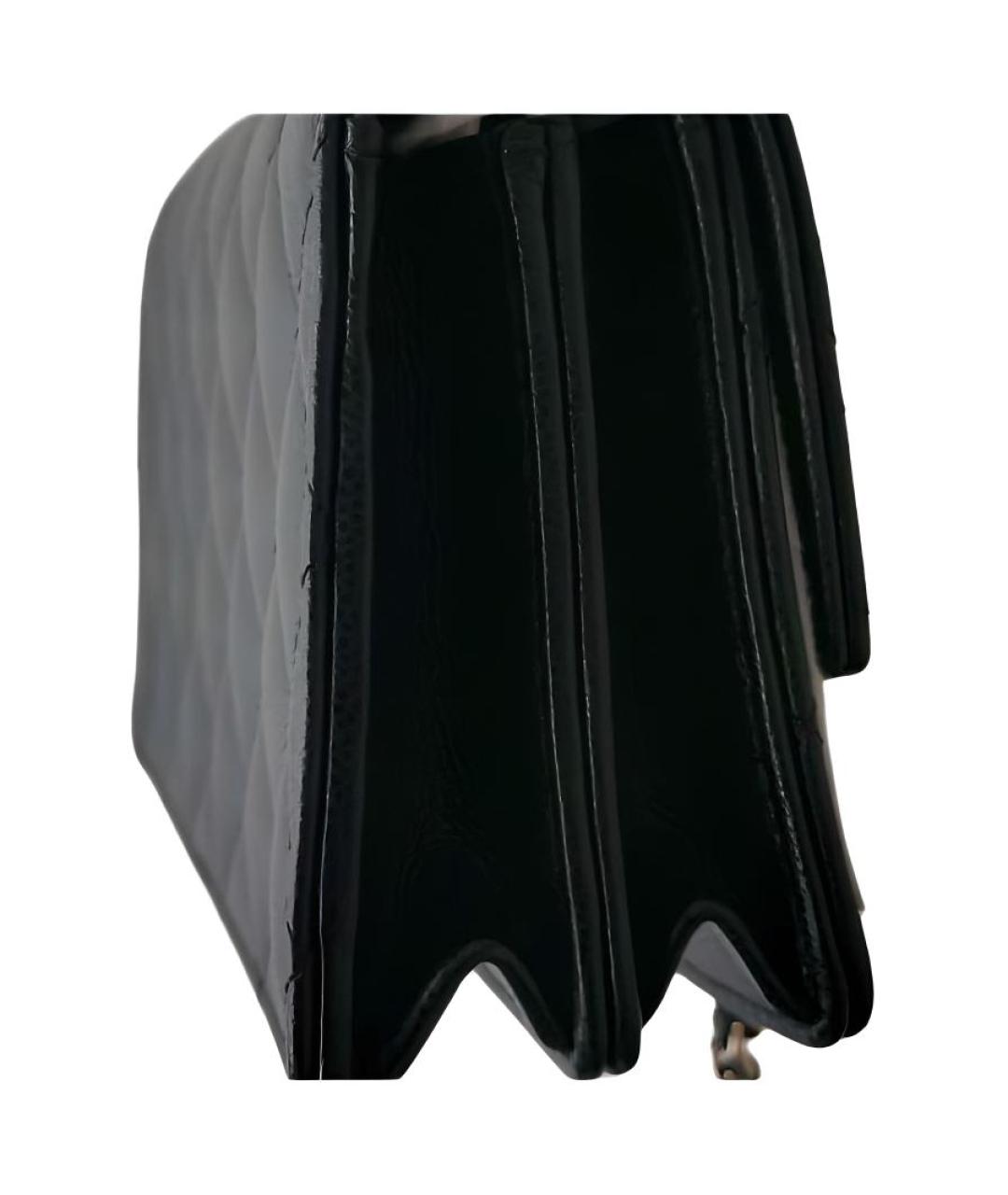 CHANEL Черная кожаная сумка через плечо, фото 3