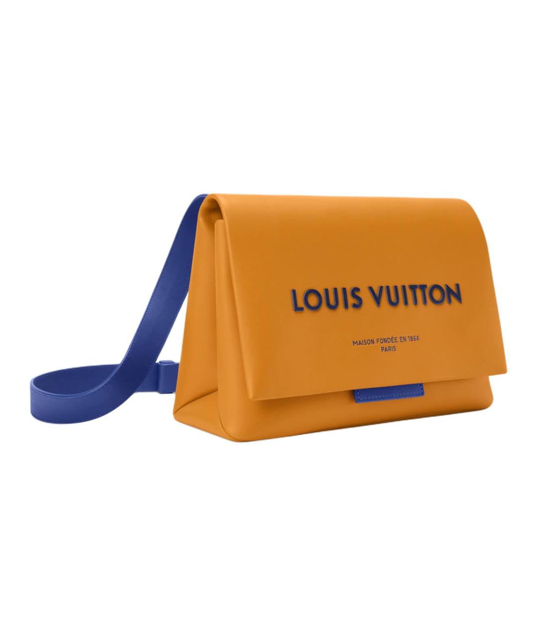 LOUIS VUITTON Желтая кожаная сумка на плечо, фото 2