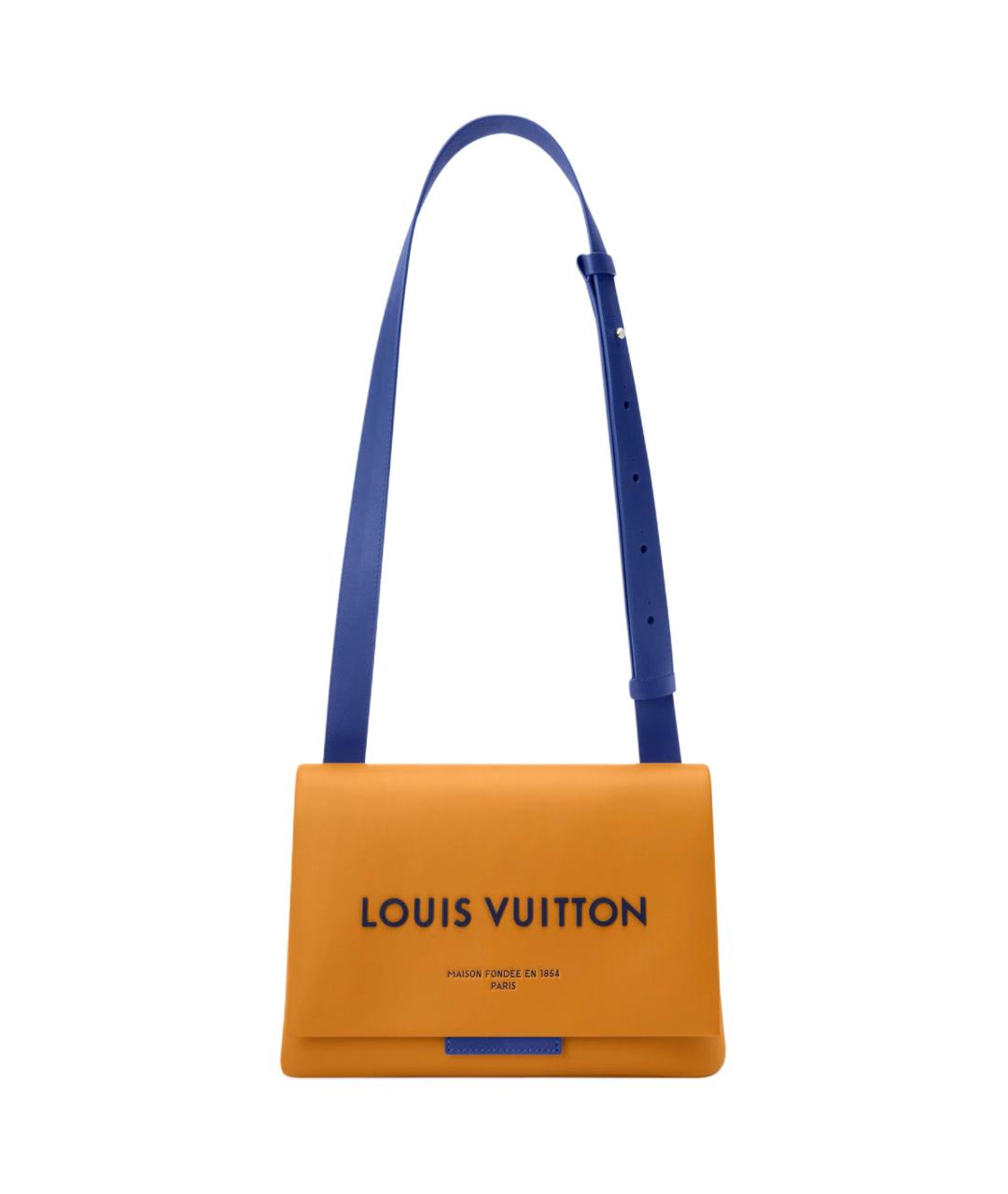 LOUIS VUITTON Желтая кожаная сумка на плечо, фото 1