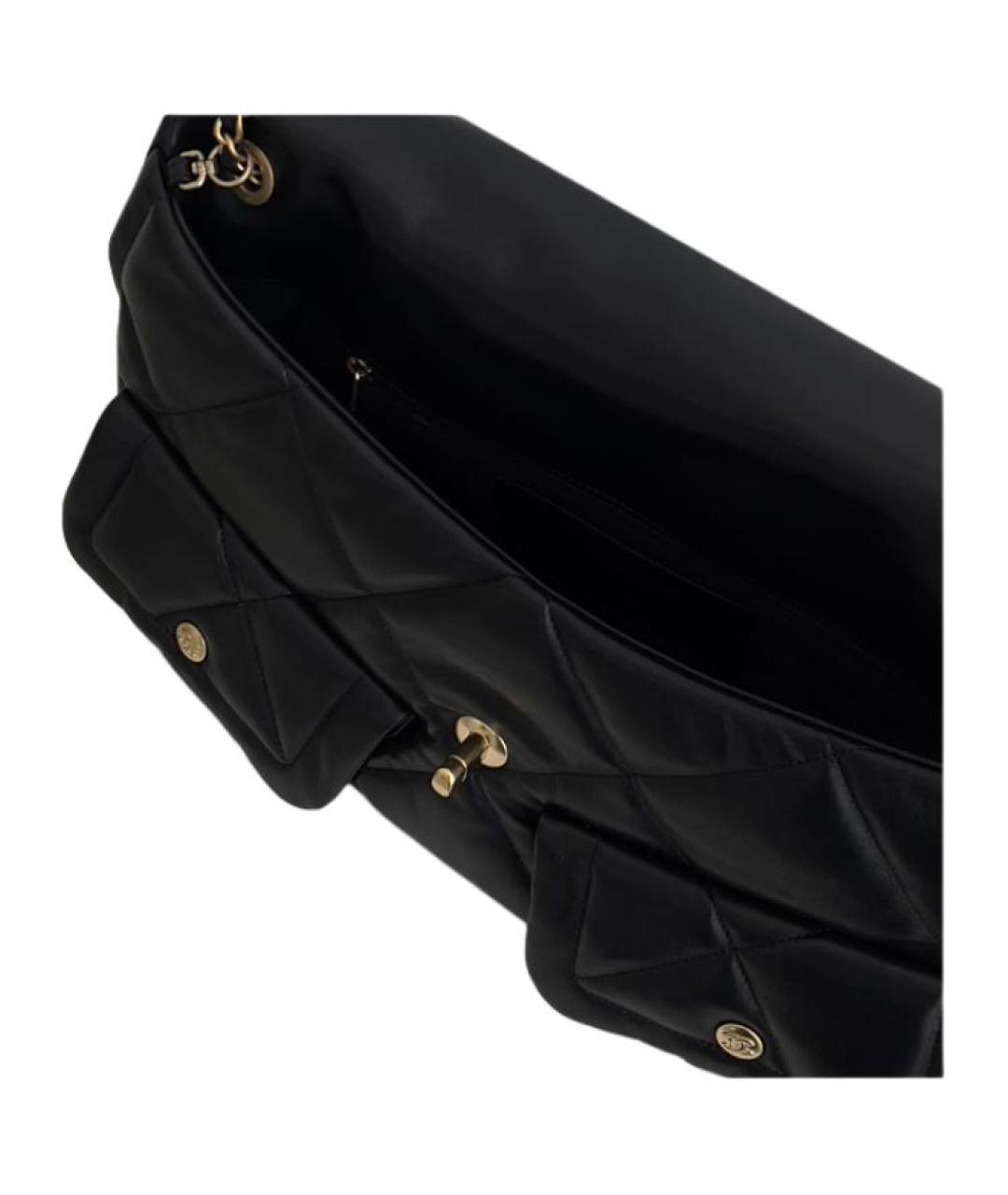 CHANEL Черная кожаная сумка через плечо, фото 4