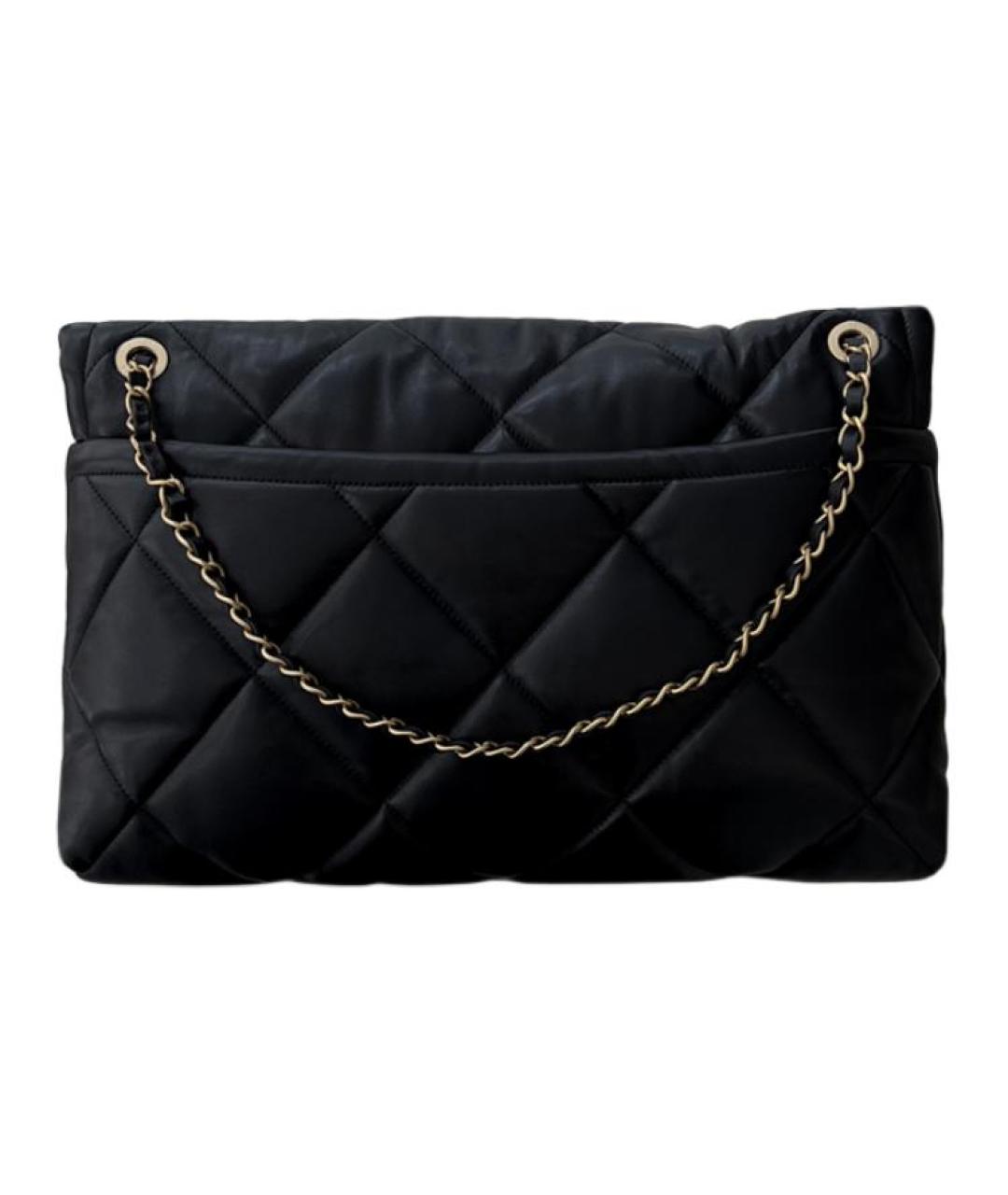 CHANEL Черная кожаная сумка через плечо, фото 3