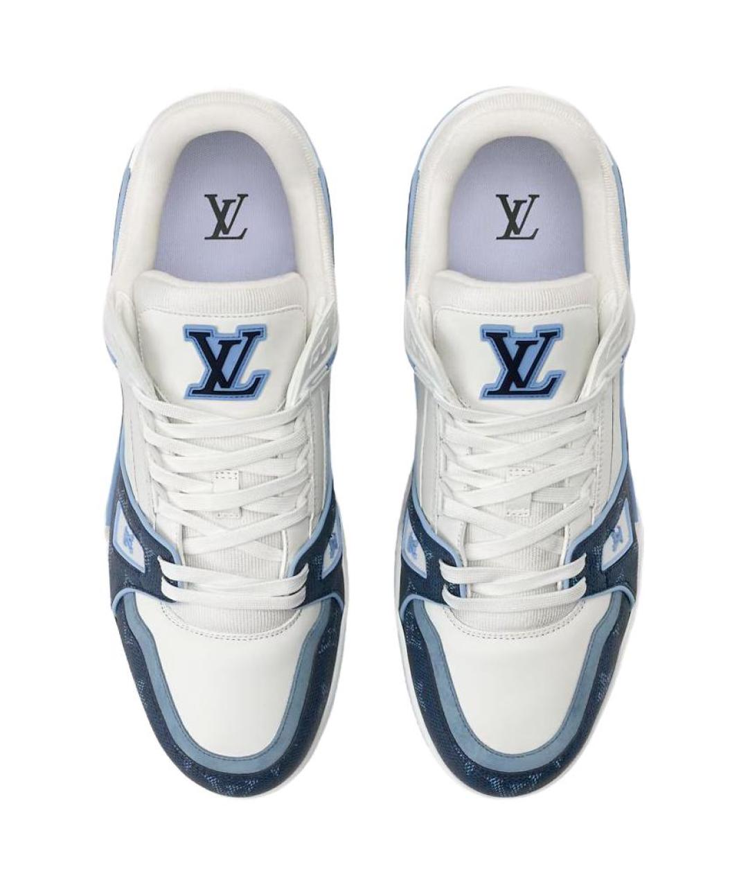 LOUIS VUITTON Темно-синие низкие кроссовки / кеды, фото 4