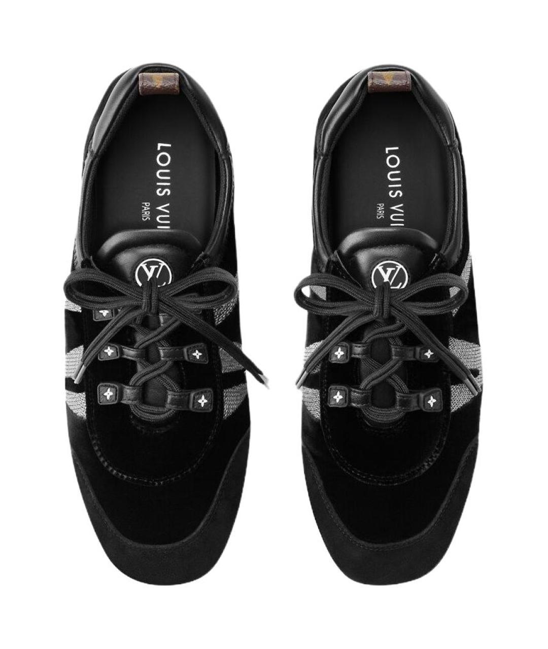 LOUIS VUITTON Черные кроссовки, фото 4