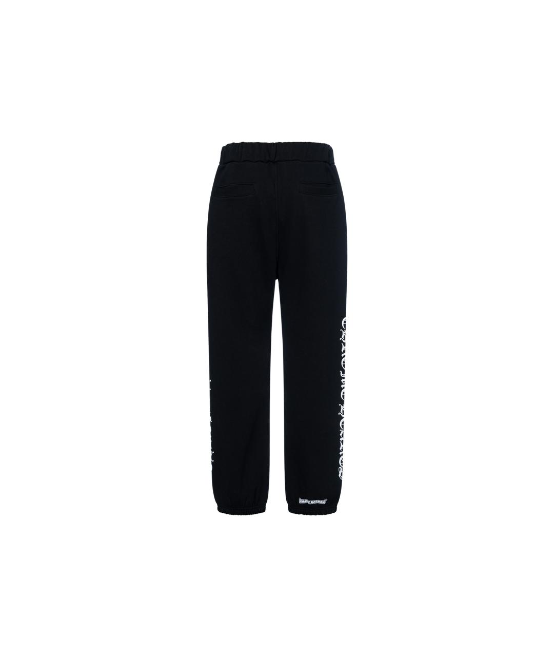 CHROME HEARTS Черные хлопковые спортивные брюки и шорты, фото 2