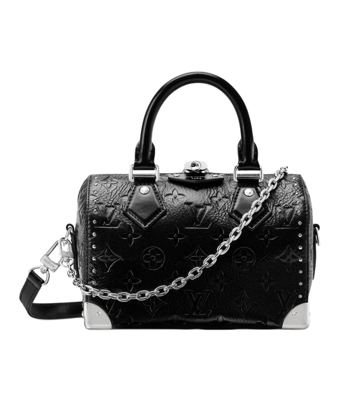 LOUIS VUITTON Черная кожаная сумка через плечо, фото 1