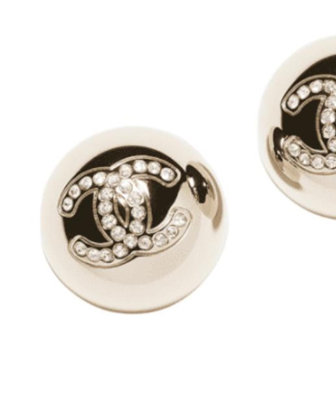 CHANEL Золотые серьги, фото 3