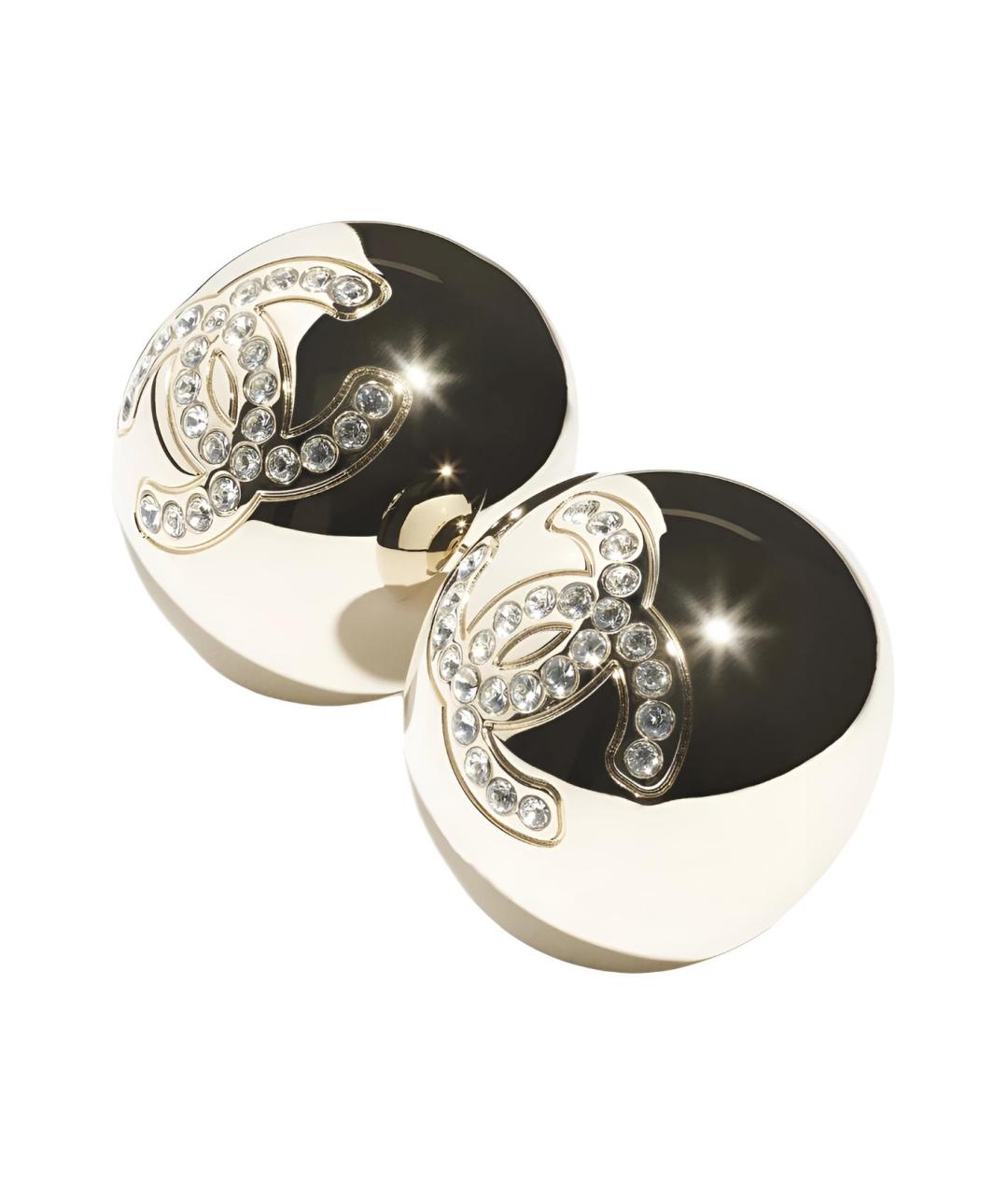 CHANEL Золотые серьги, фото 2