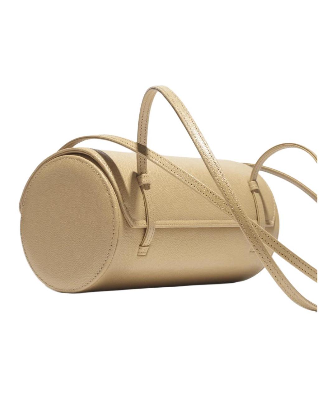 CHANEL Бежевая кожаная сумка через плечо, фото 3