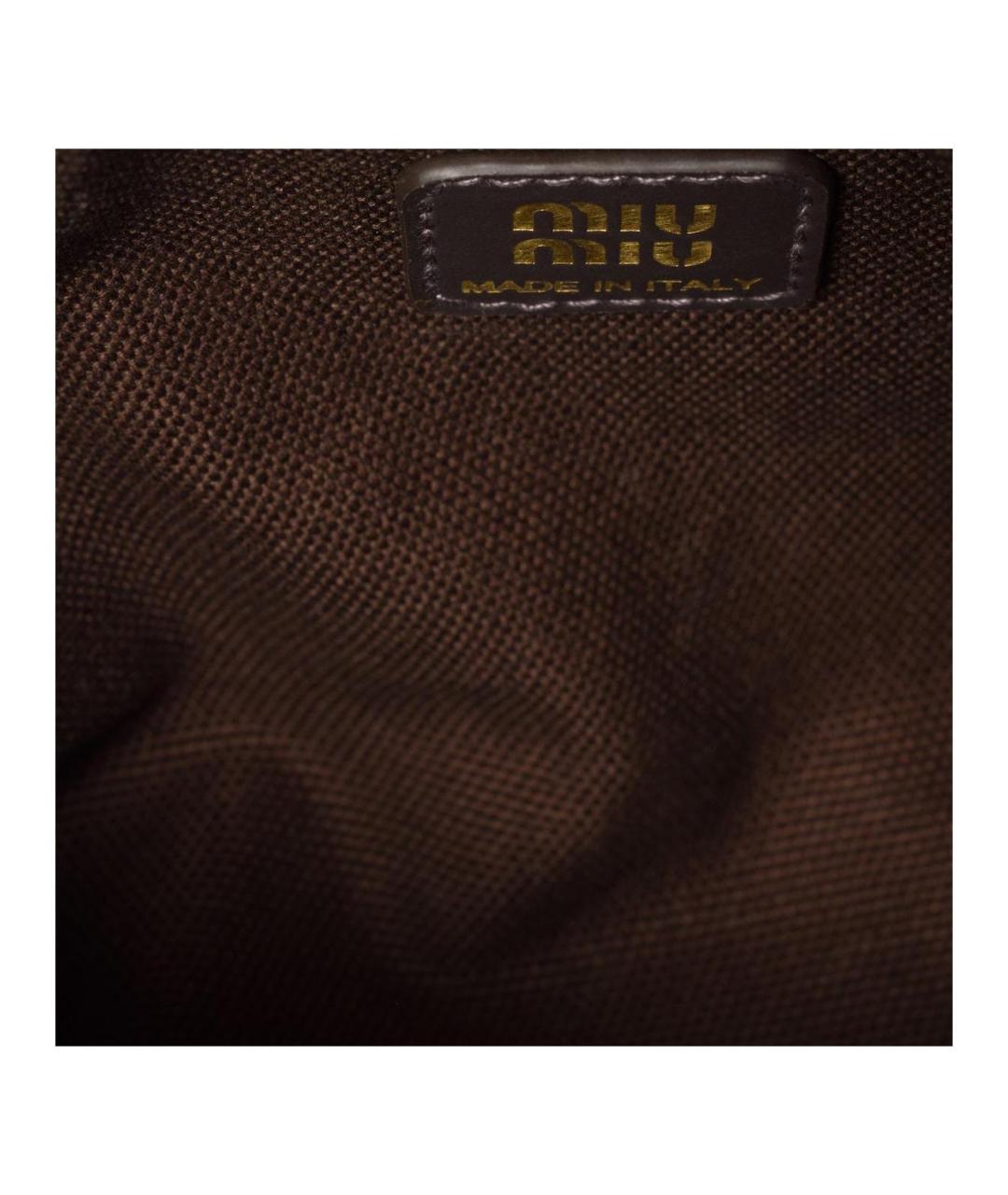 MIU MIU Коричневая сумка через плечо, фото 4