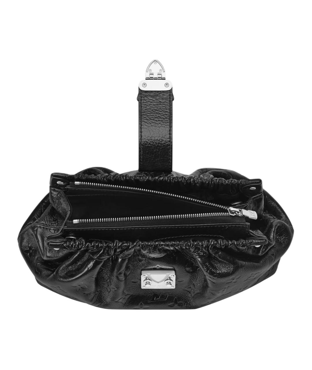 LOUIS VUITTON Черная кожаная сумка через плечо, фото 4