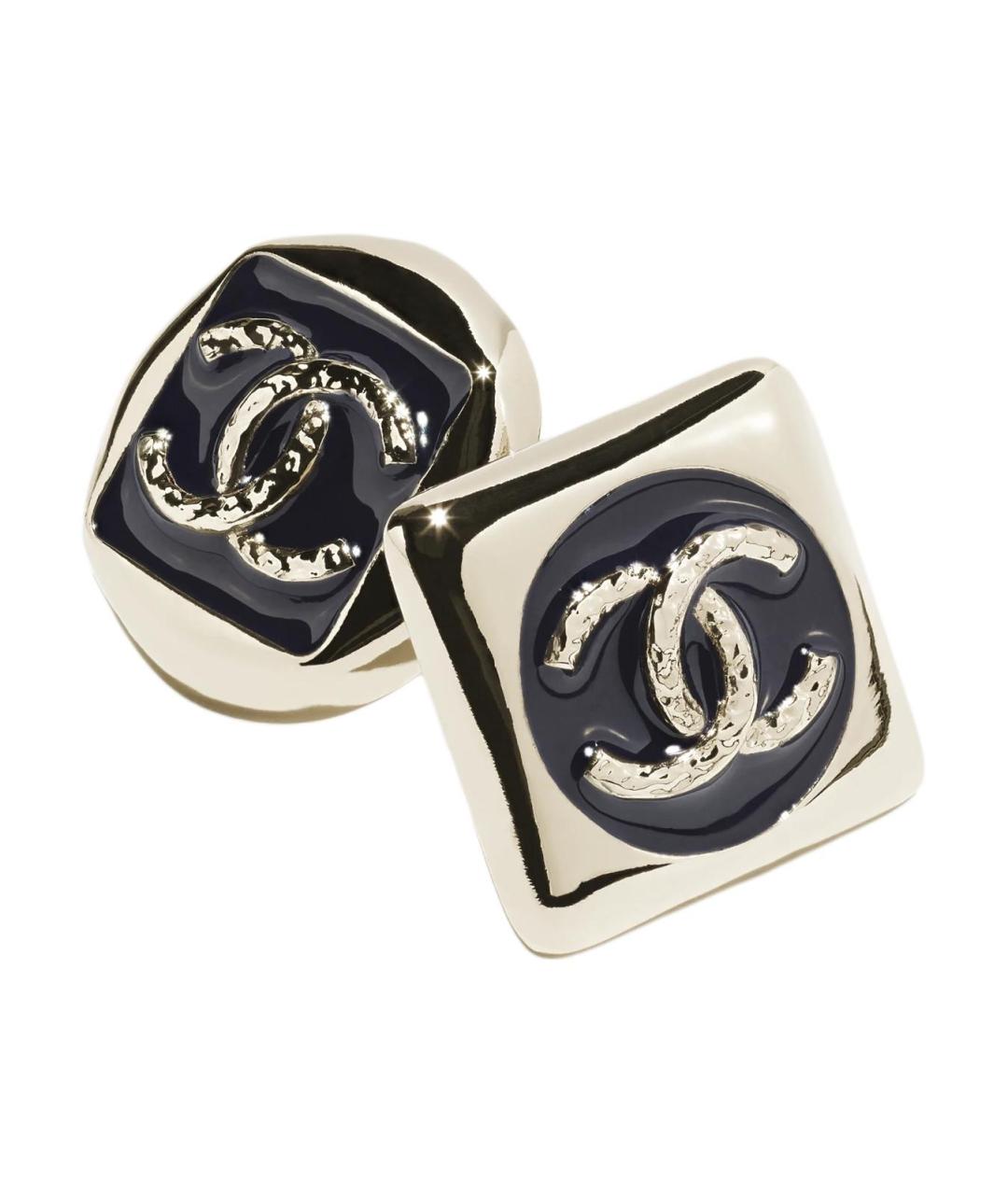 CHANEL Темно-синие серьги, фото 2