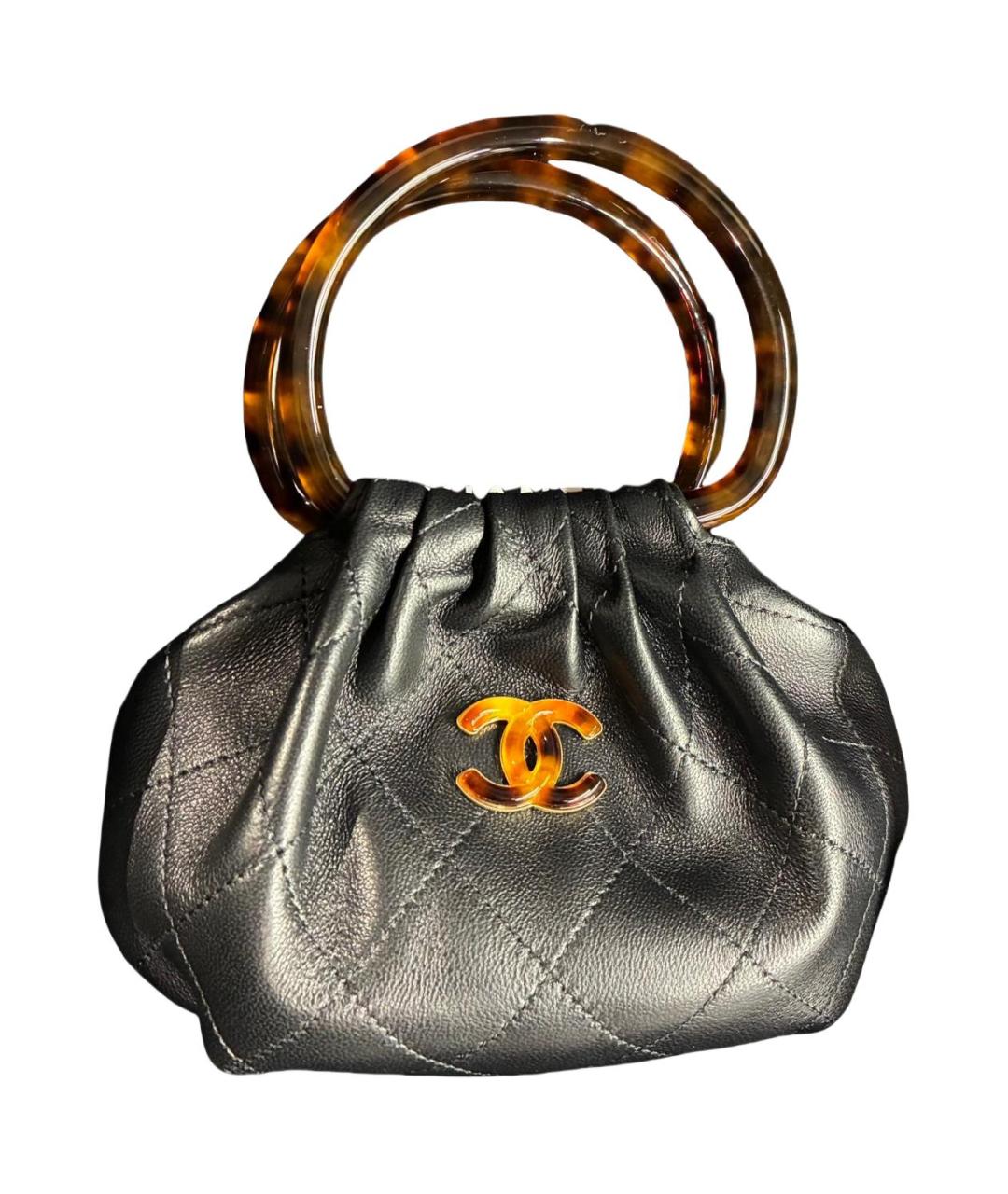 CHANEL Черная кожаная сумка через плечо, фото 1