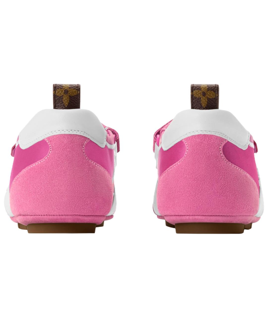 LOUIS VUITTON Розовые кожаные балетки, фото 5