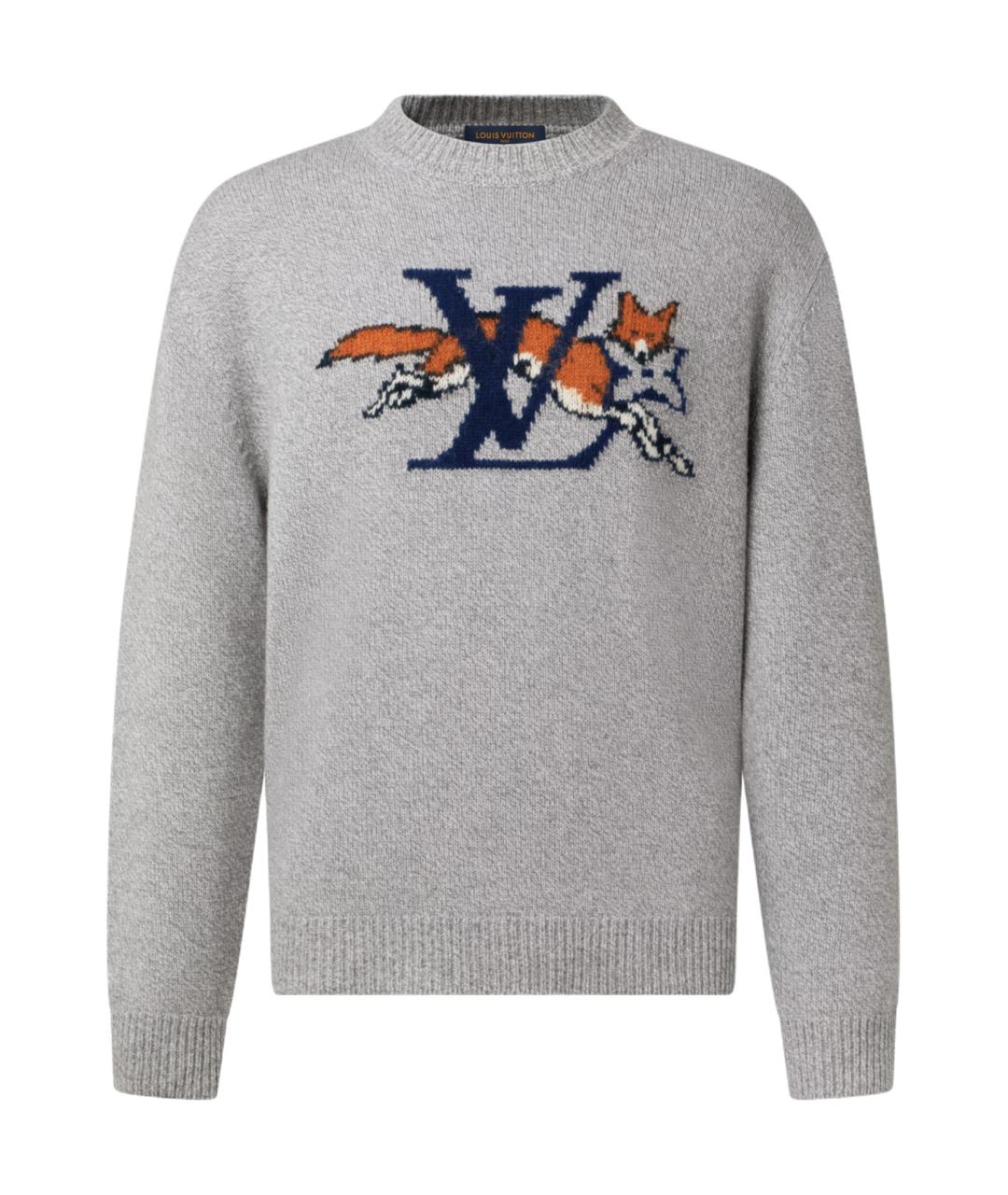 LOUIS VUITTON Серый джемпер / свитер, фото 1