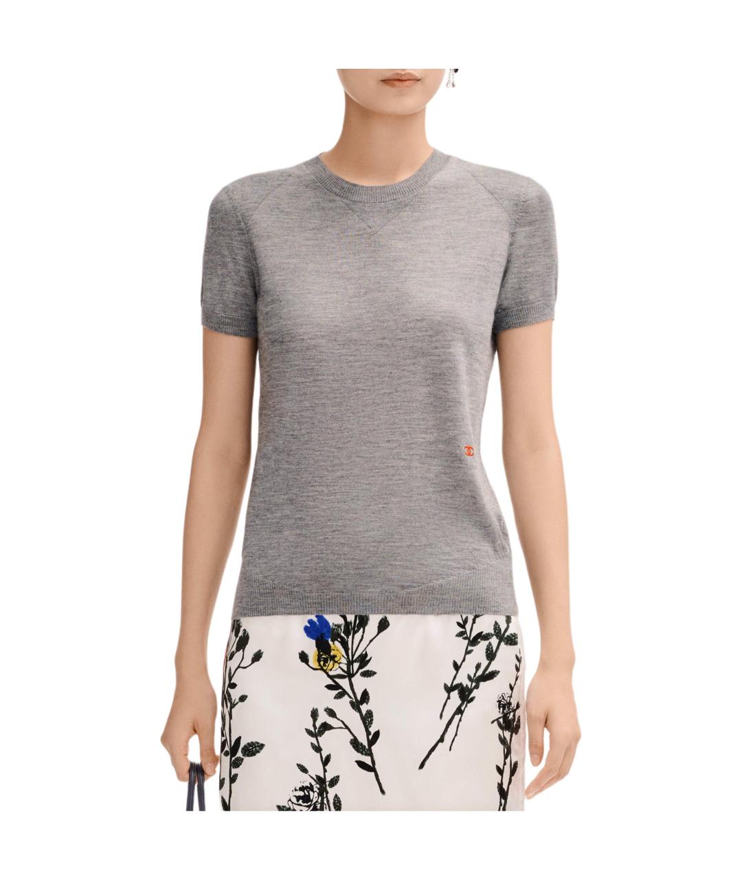 CHANEL Серая футболка, фото 4