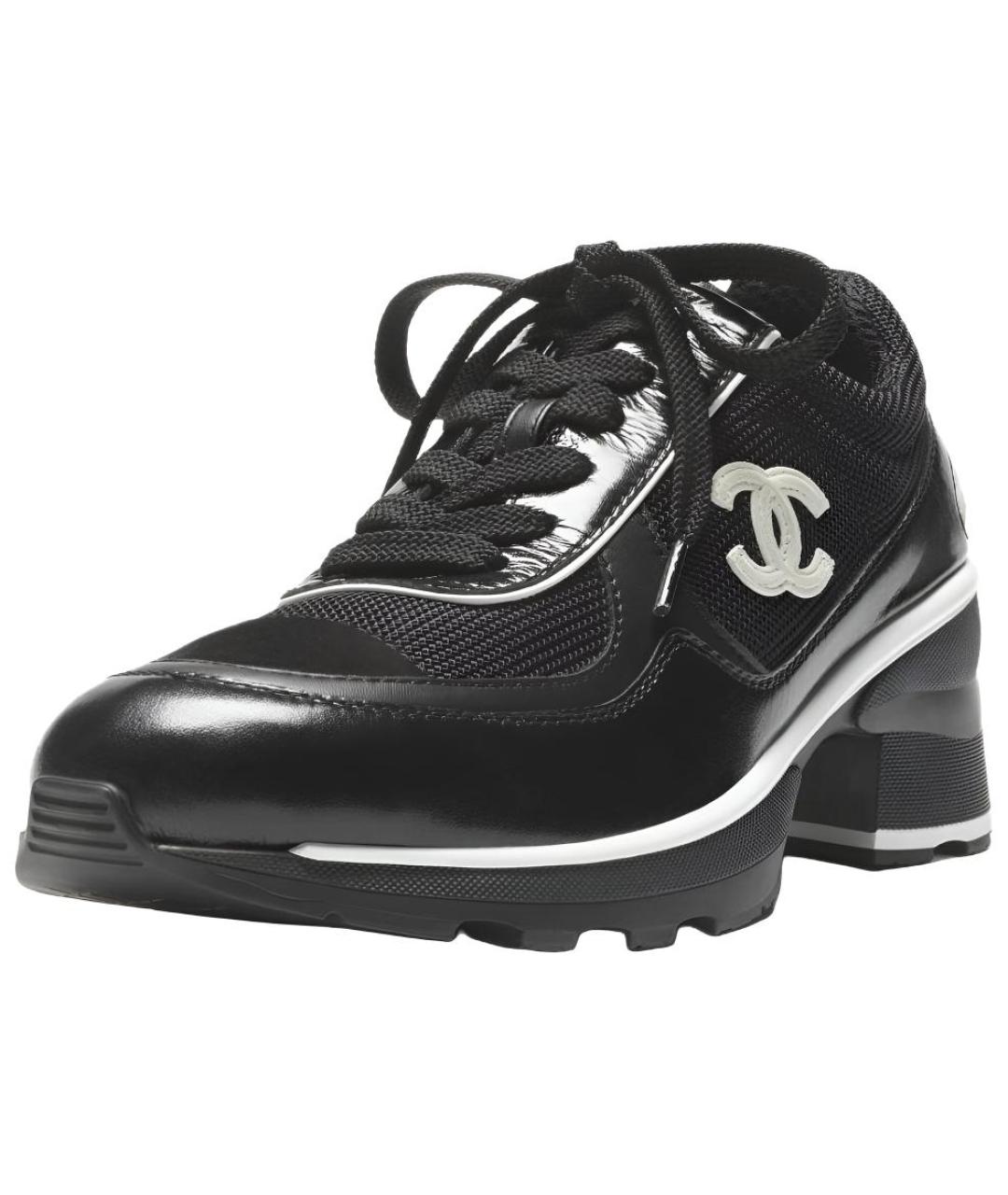 CHANEL Черные кроссовки, фото 3