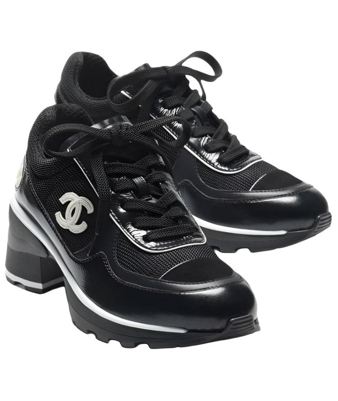 CHANEL Черные кроссовки, фото 4