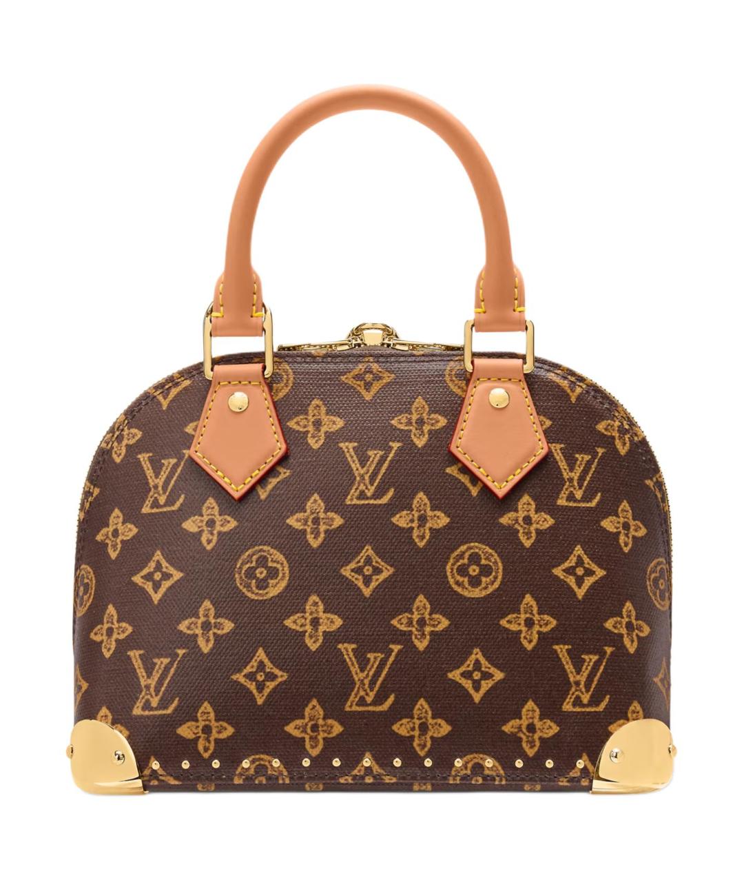 LOUIS VUITTON Коричневая кожаная сумка через плечо, фото 3