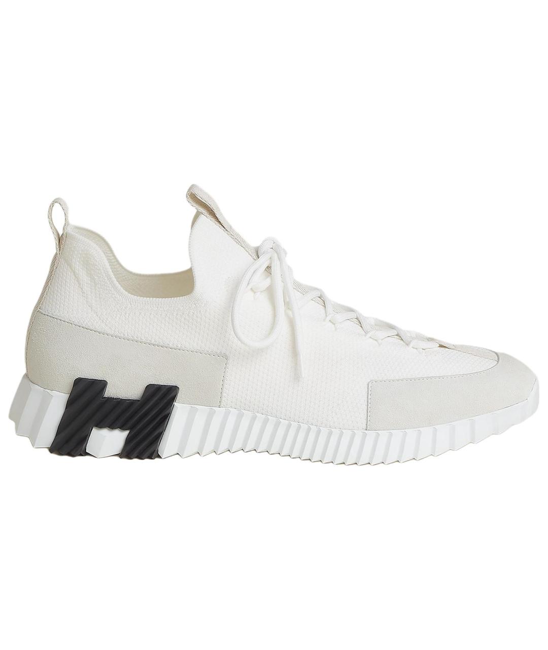 HERMES Белые низкие кроссовки / кеды, фото 1