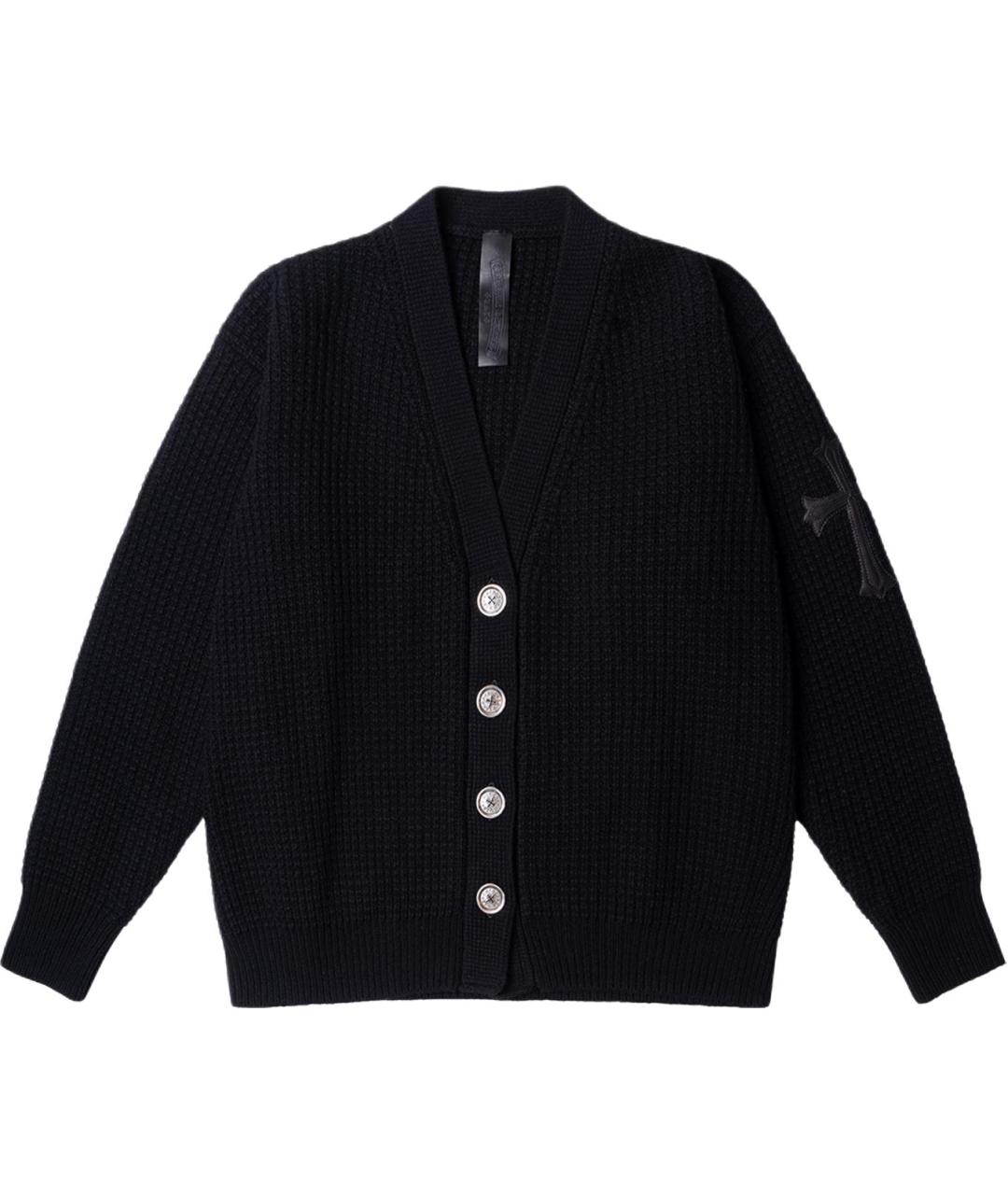 CHROME HEARTS Черный хлопковый джемпер / свитер, фото 1