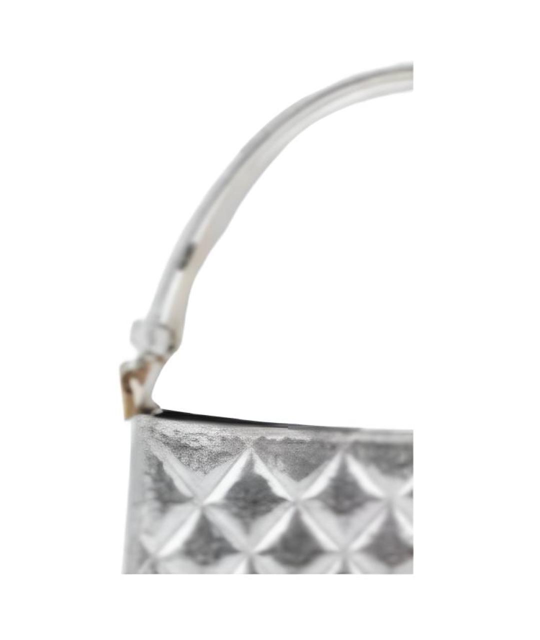 CHANEL Серебряная сумка через плечо, фото 2