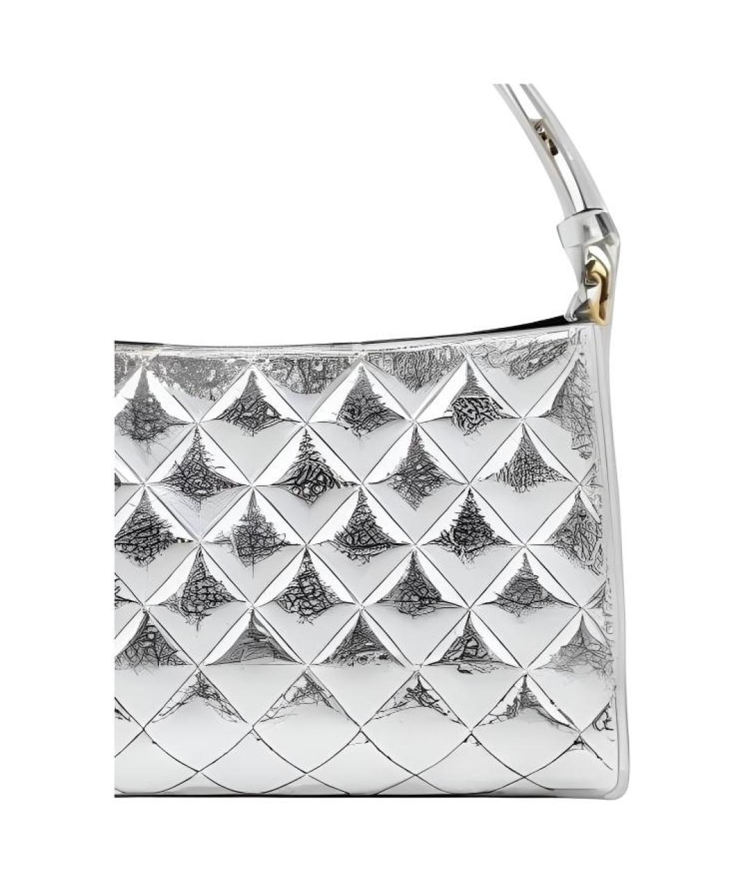 CHANEL Серебряная сумка через плечо, фото 3