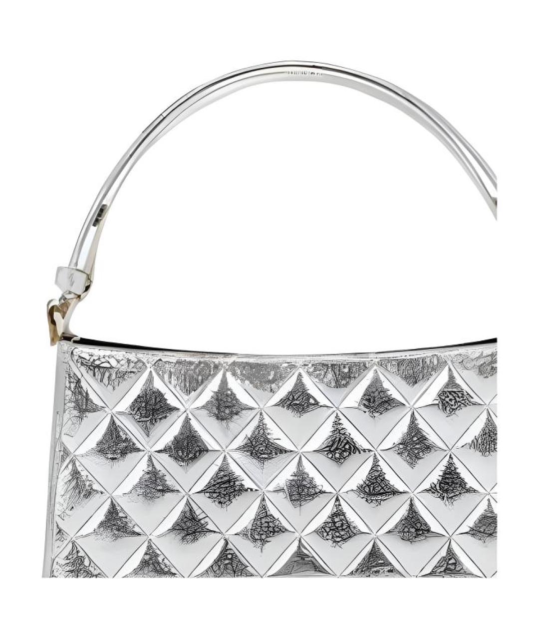 CHANEL Серебряная сумка через плечо, фото 4