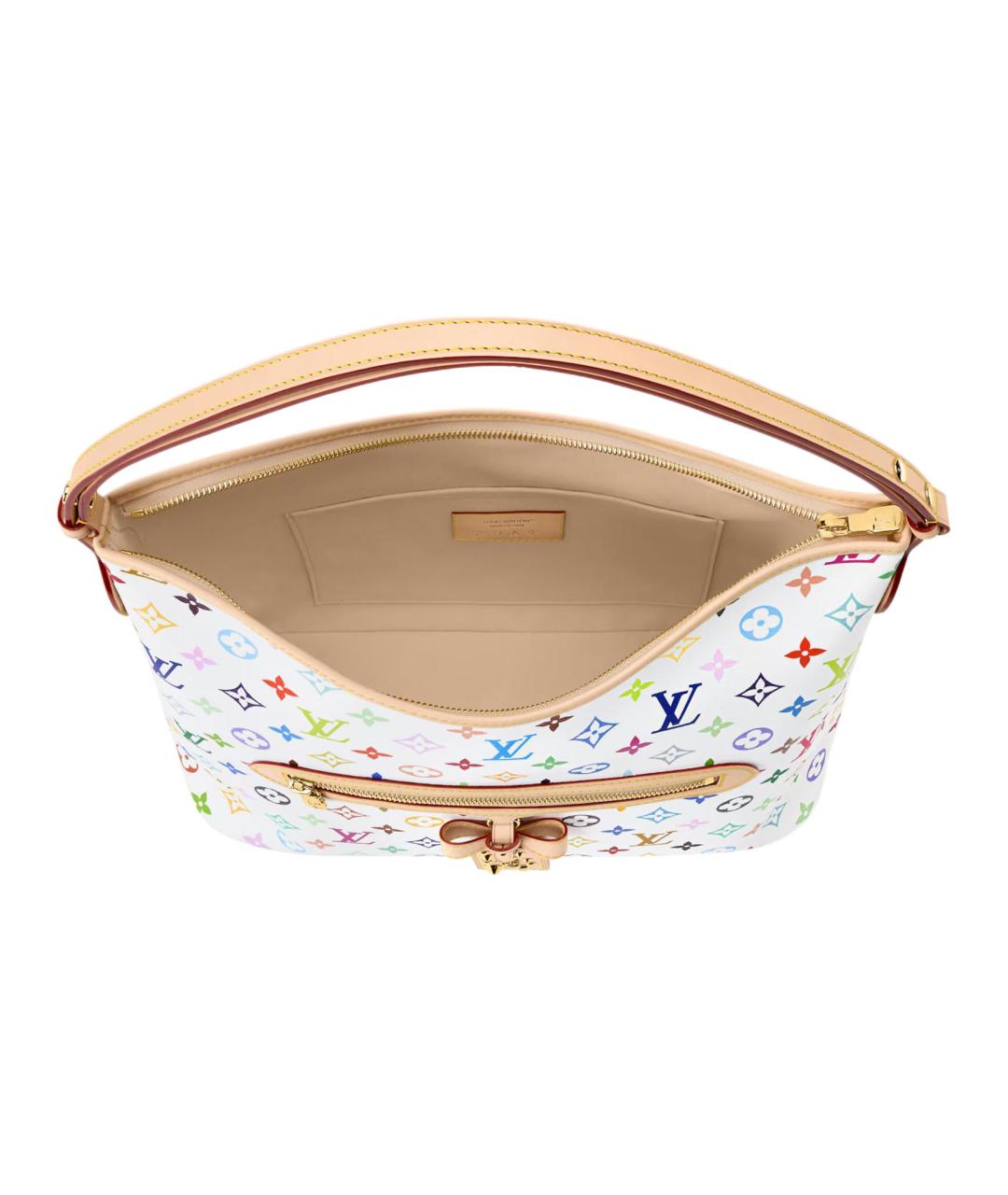 LOUIS VUITTON Белая сумка через плечо, фото 4