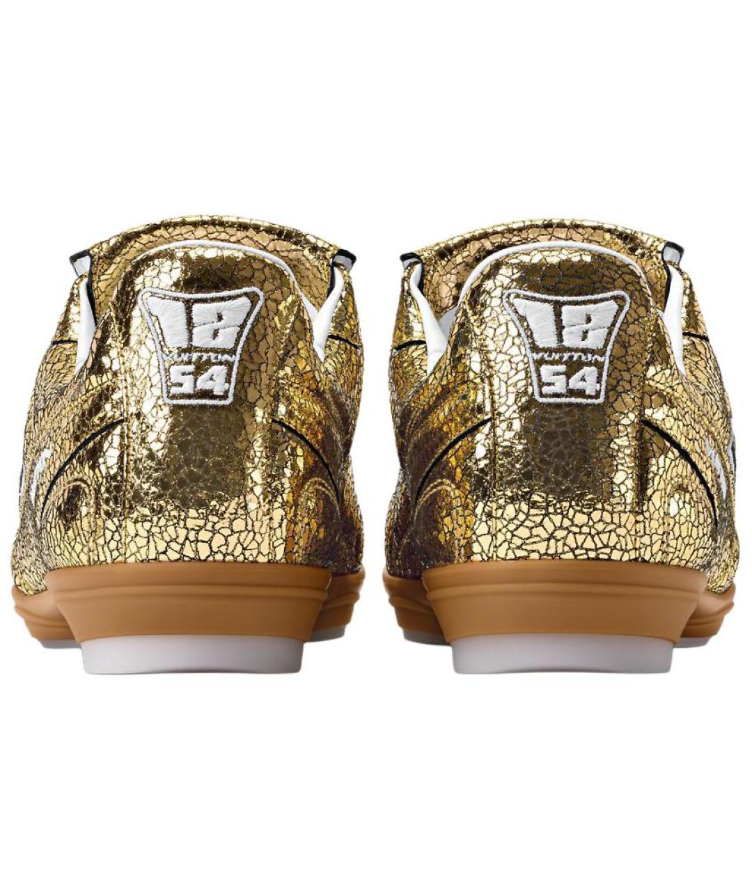 LOUIS VUITTON Золотые кожаные кеды, фото 5