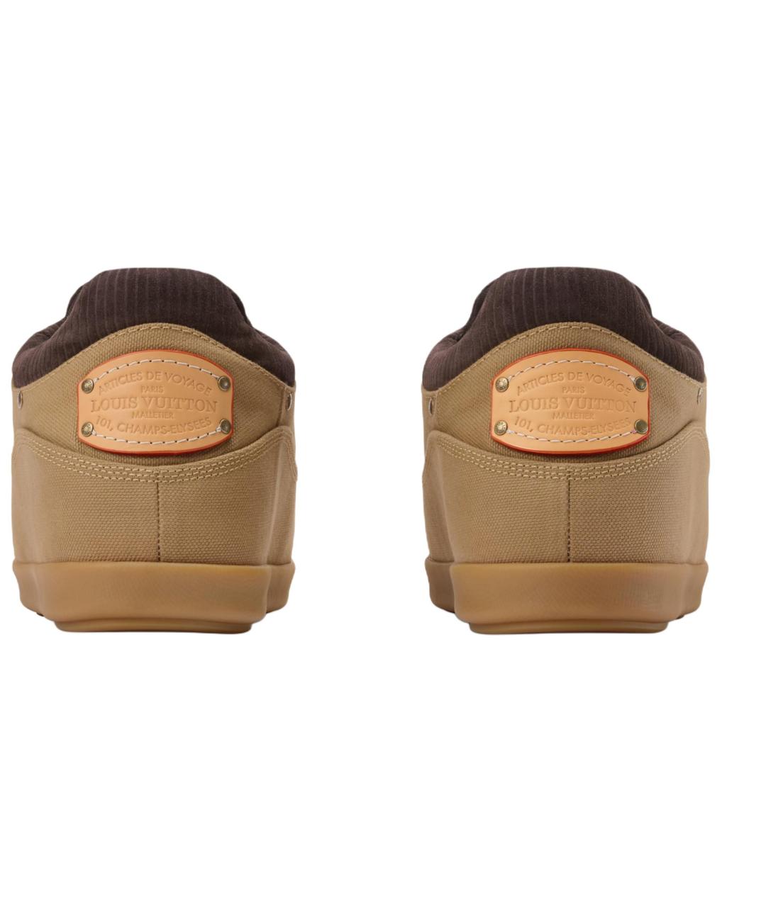 LOUIS VUITTON Коричневые низкие ботинки, фото 5