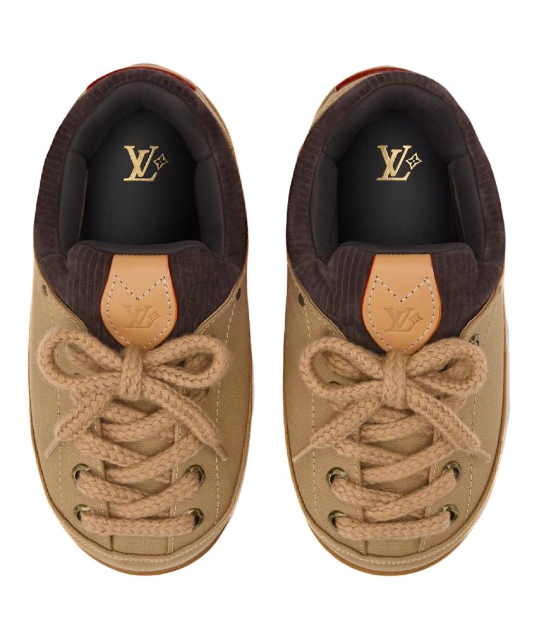LOUIS VUITTON Коричневые низкие ботинки, фото 4