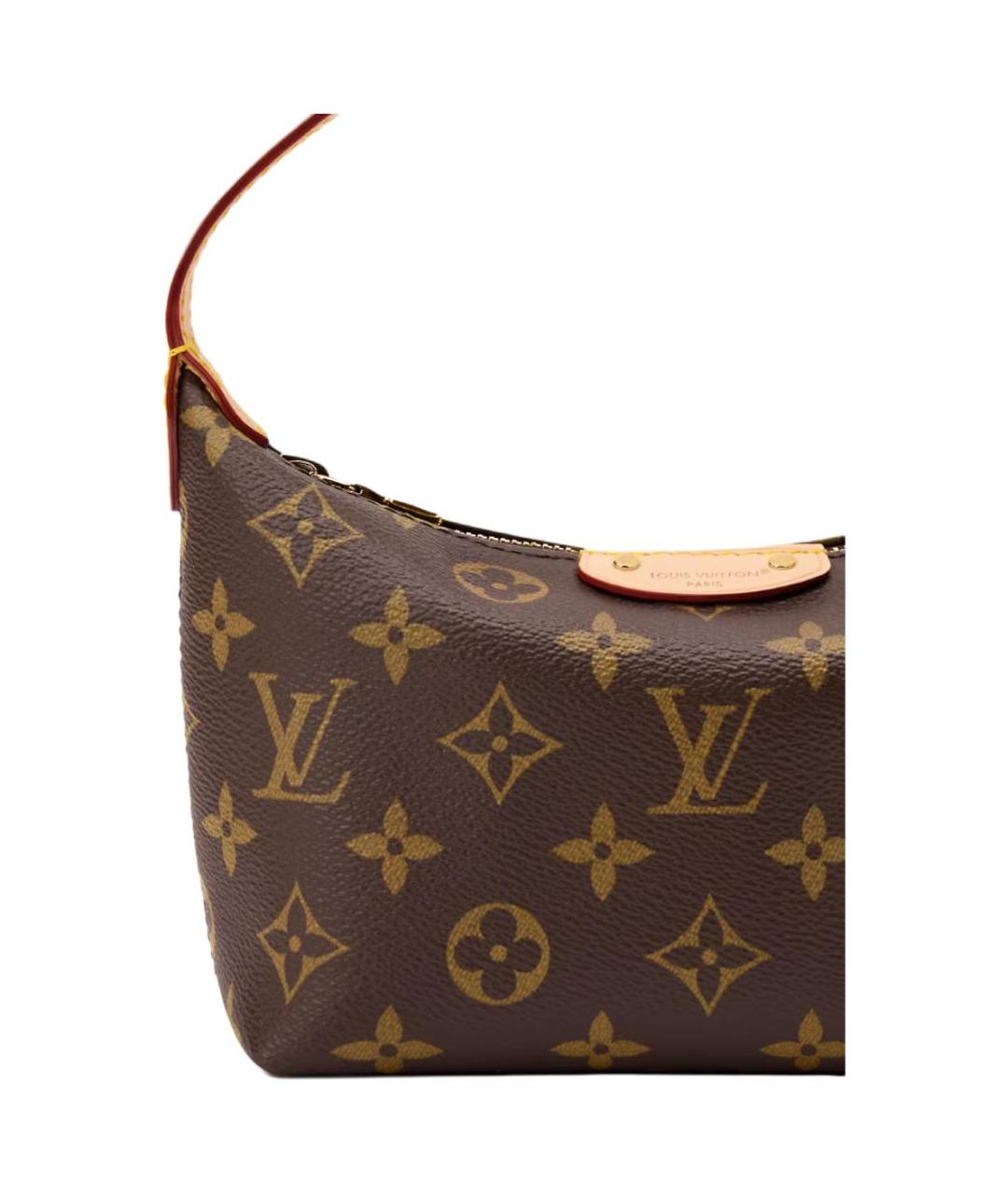 LOUIS VUITTON Коричневая кожаная сумка через плечо, фото 5