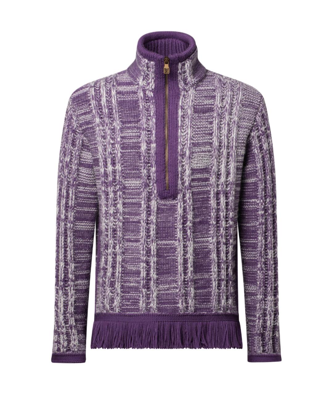 LOUIS VUITTON Фиолетовый джемпер / свитер, фото 1