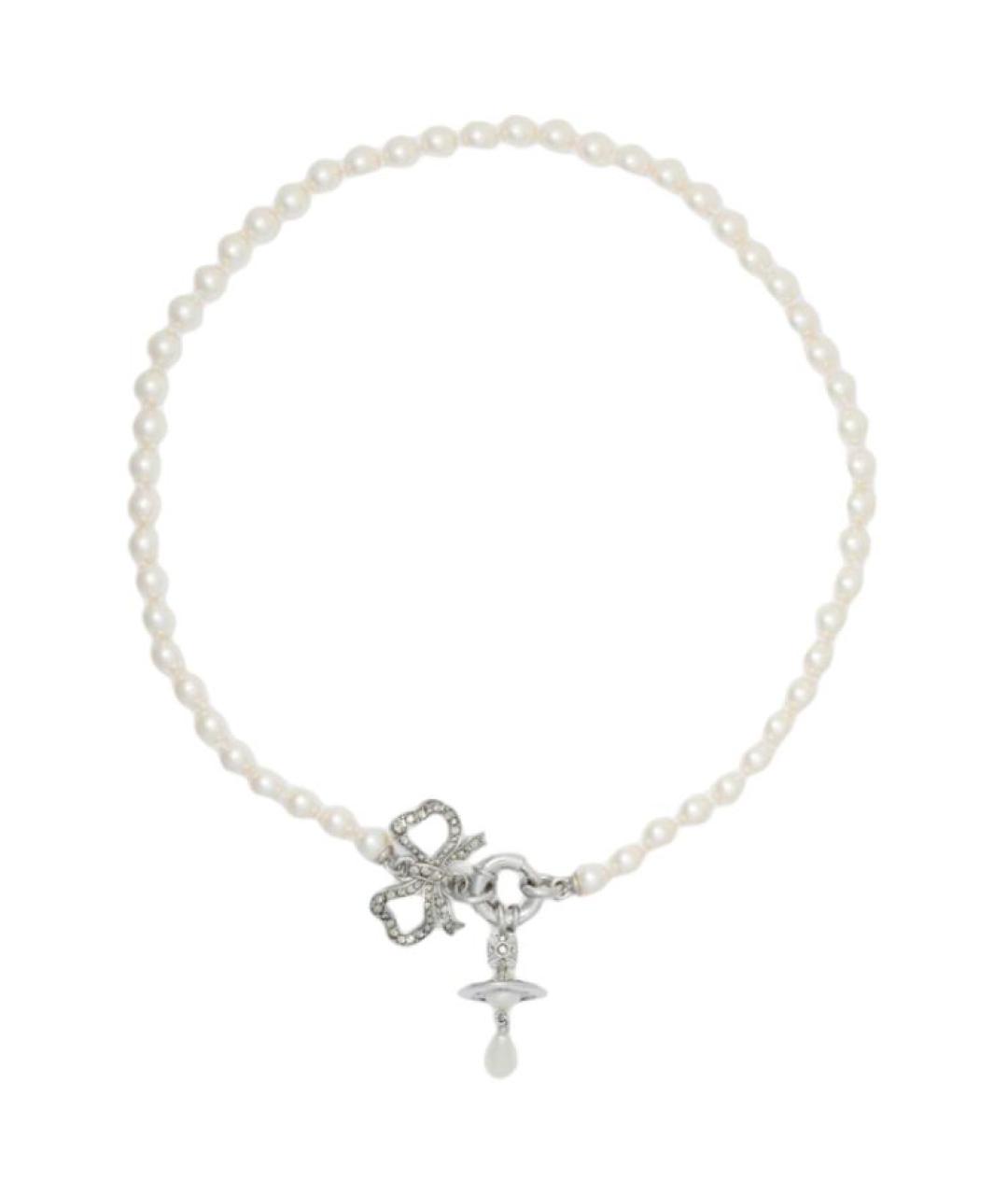 VIVIENNE WESTWOOD Белое жемчужное колье, фото 1